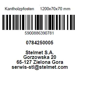 Kantholzpfosten 120 cm, 70 x 70 mm, kesseldruckimprägniert
