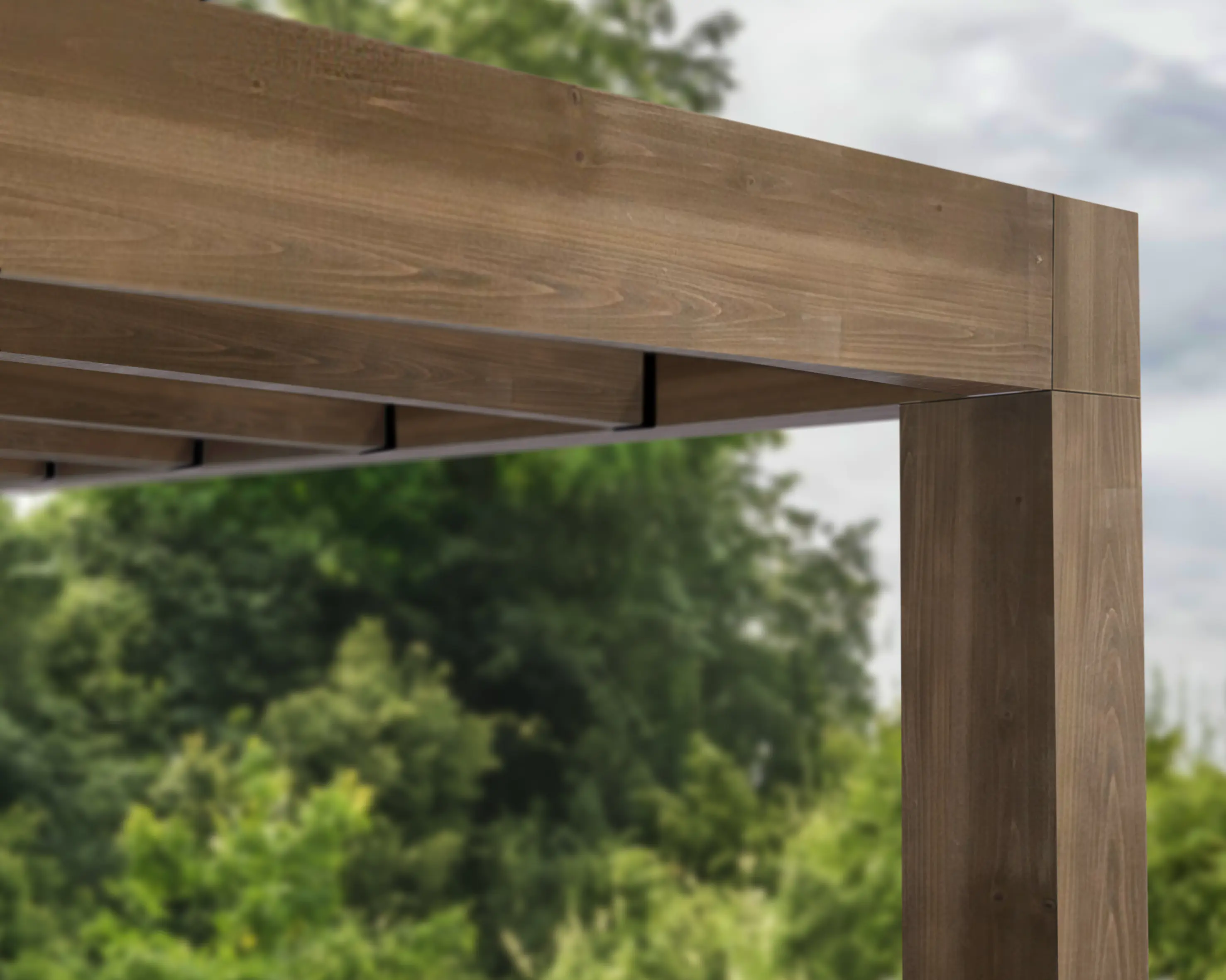 Canopia Terrassenüberdachung Helsinki Holz 600 x 294 cm braun