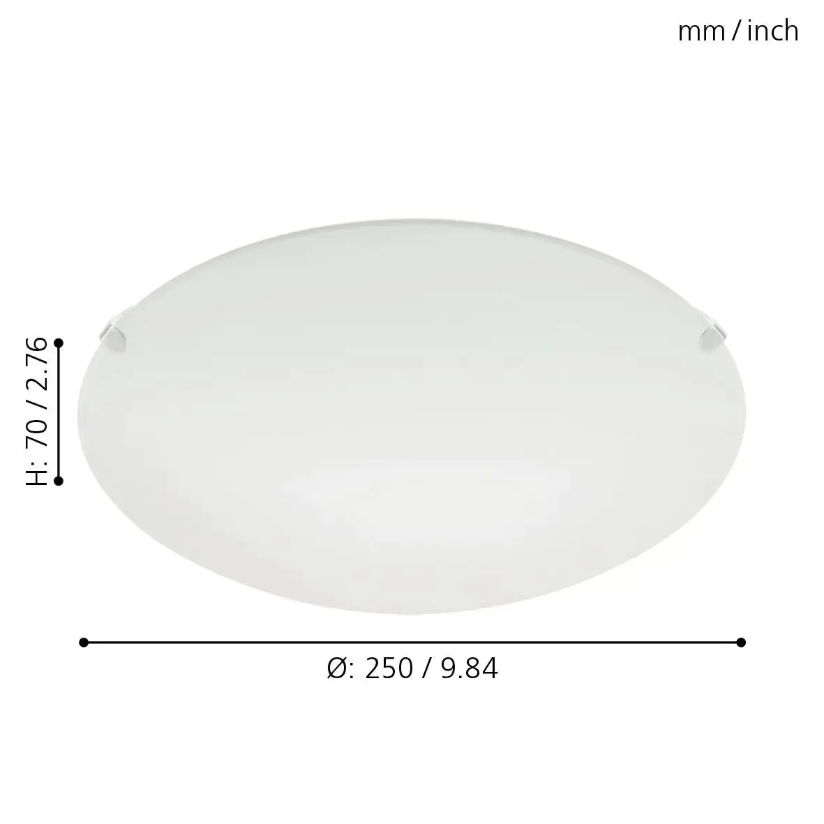Eglo Deckenlampe Mars E27 max. 60W Weiss