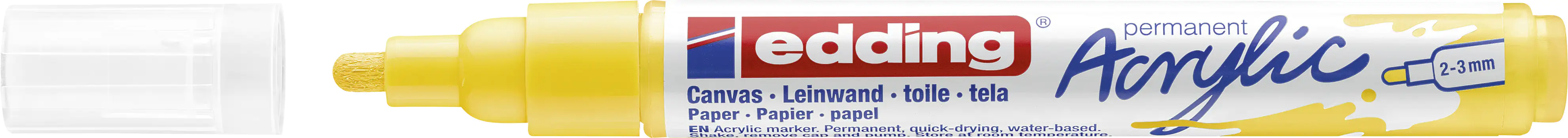 edding 5100 Acrylmarker medium verkehrsgelb 2 - 3 mm