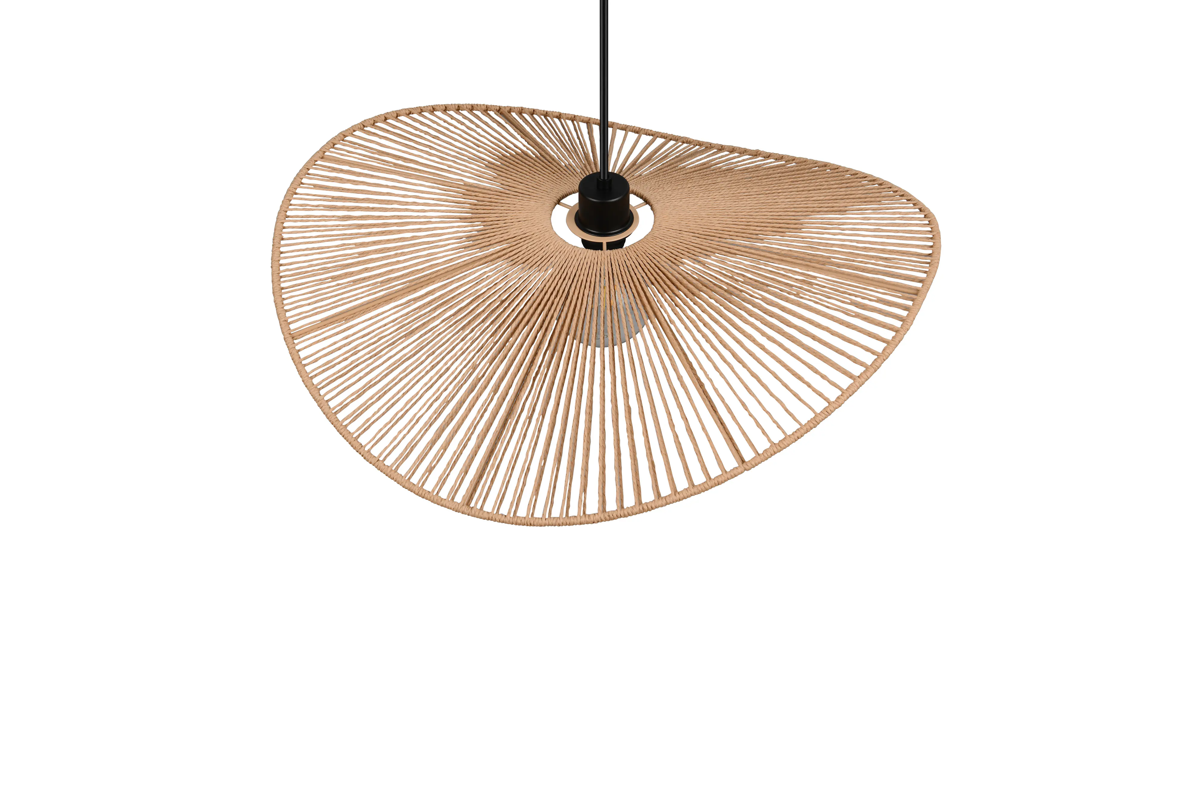 Trio Pendelleuchte Laurine Ø 58 cm schwarz matt