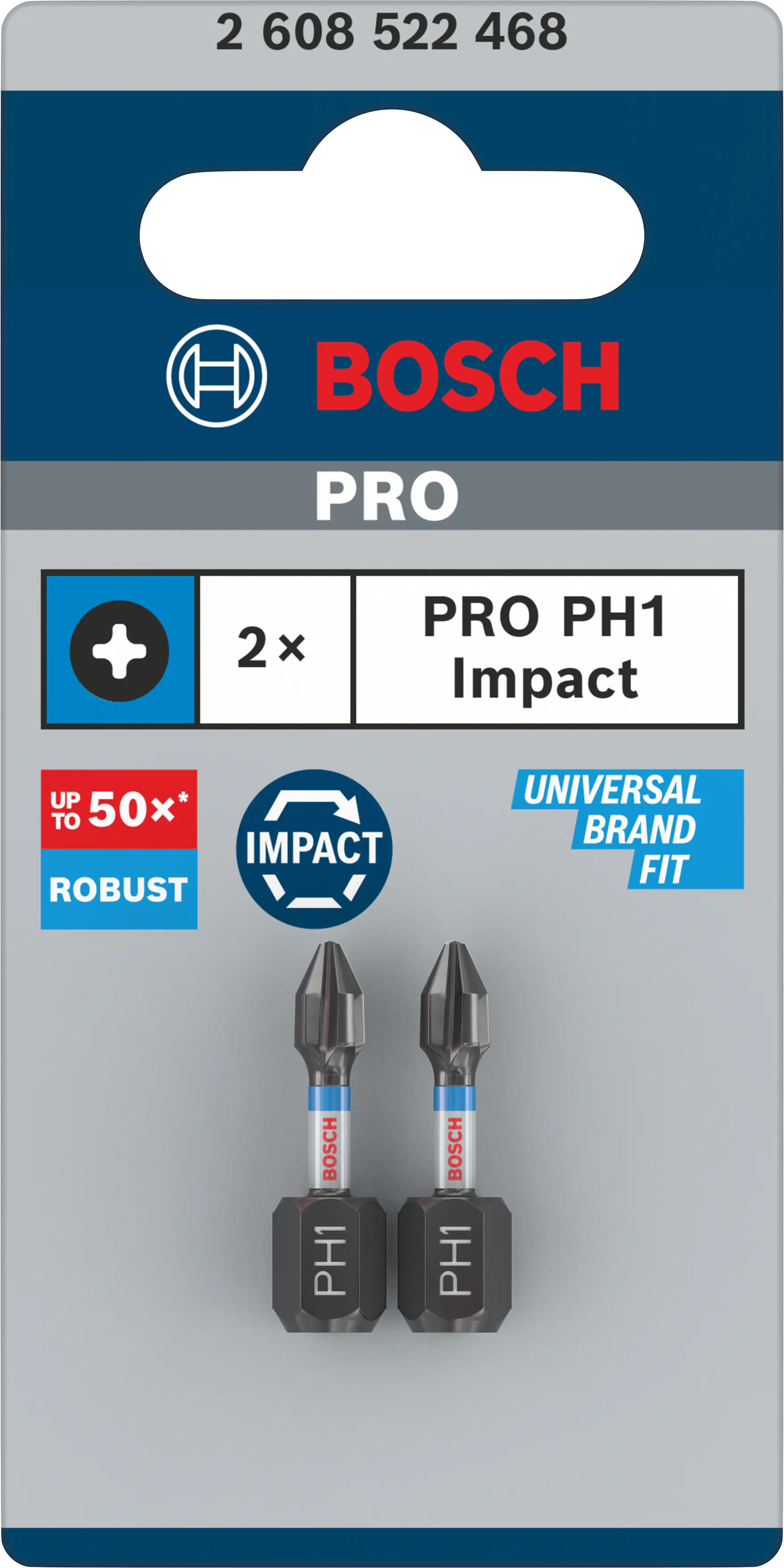Bosch PRO Impact Bit PH1 25 mm 2 Stück