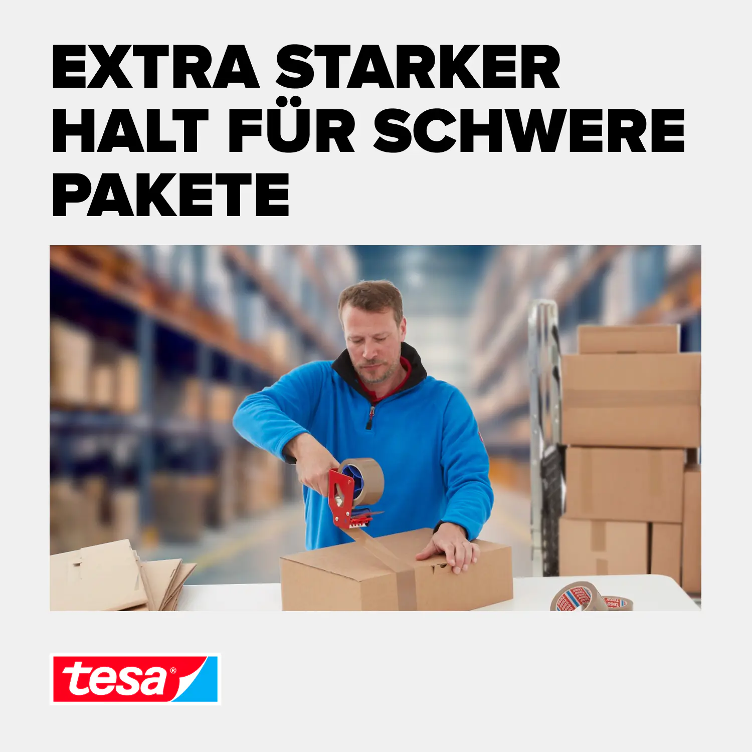 tesa Pack Solid & Strong 66 m x 50 mm, braun
