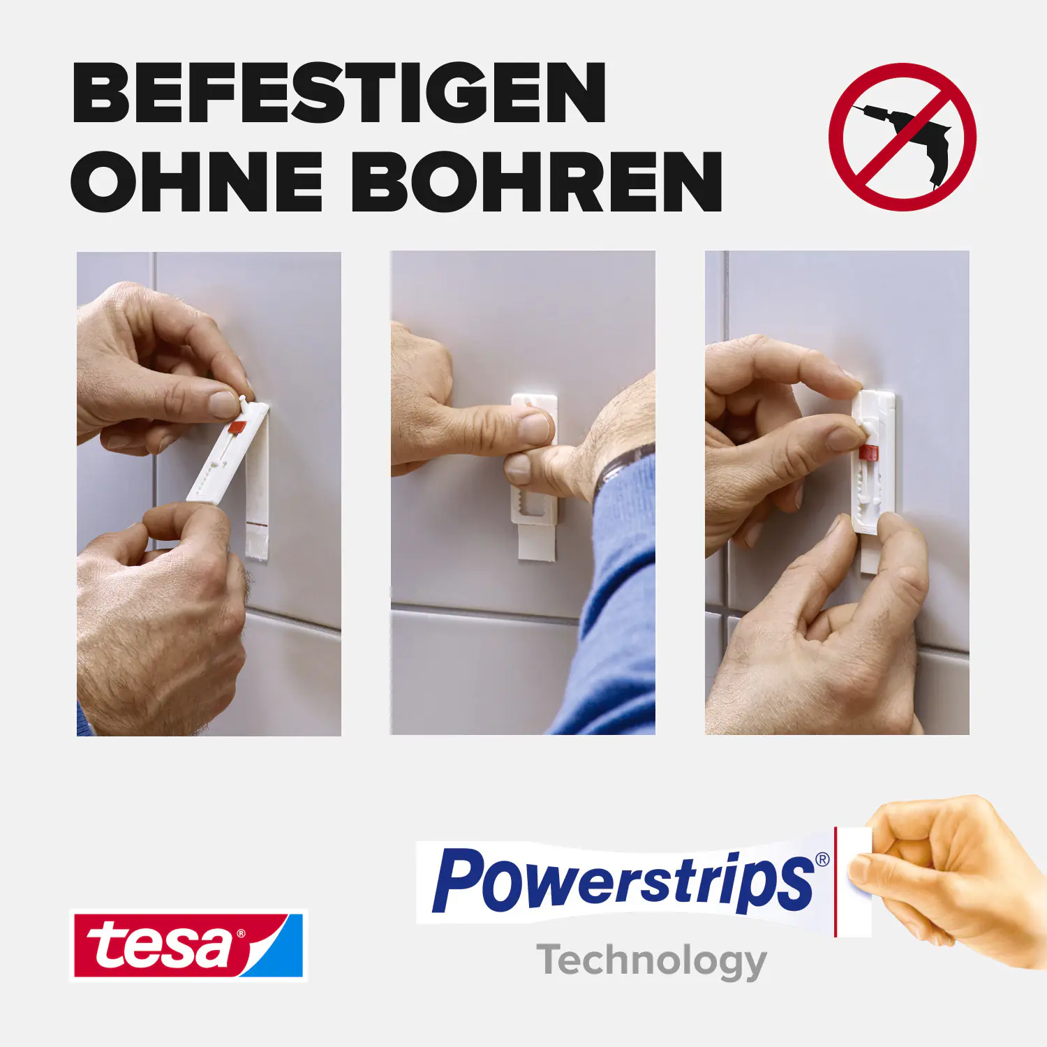 tesa Klebenagel Traglast 3 kg, 2 Stück