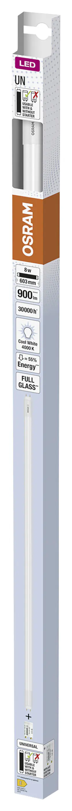 Osram LED Röhre 60 cm G13 8 W neutralweiß