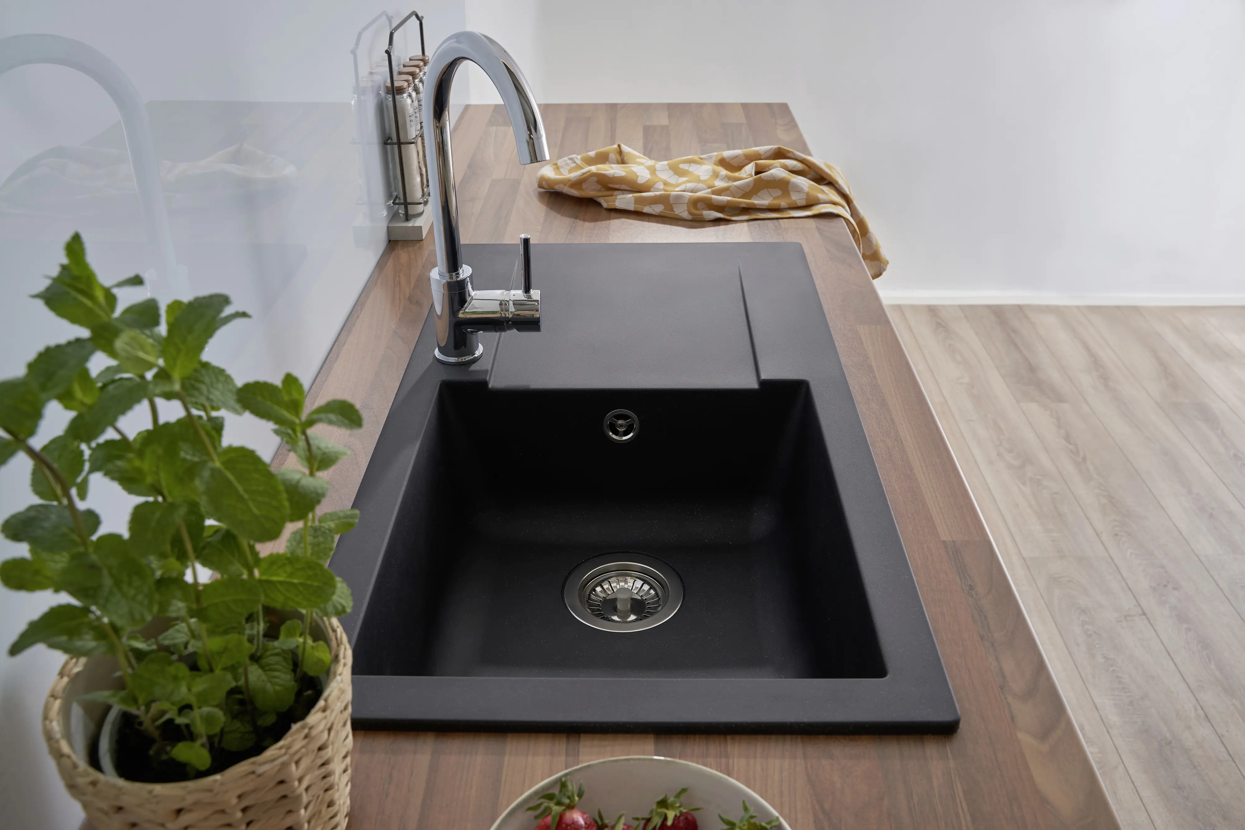 respekta Mineralite Einbauspüle DENVER78X44S