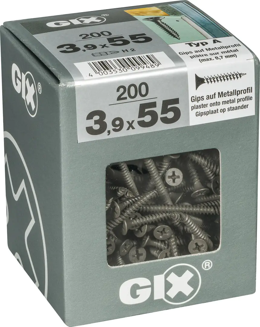 Spax Schnellbauschrauben 3.9 x 55 mm PH 2 Feingewinde - 200 Stk.