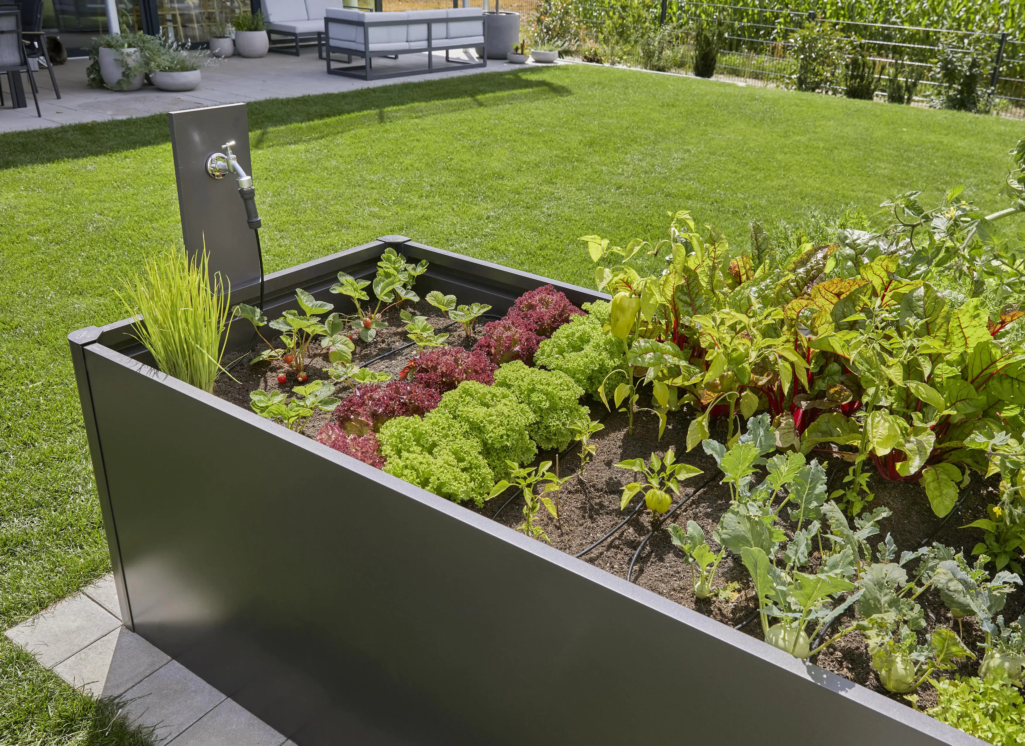 Gardena Tropfbewässerung Set Hochbeet bis zu 35 Pflanzen