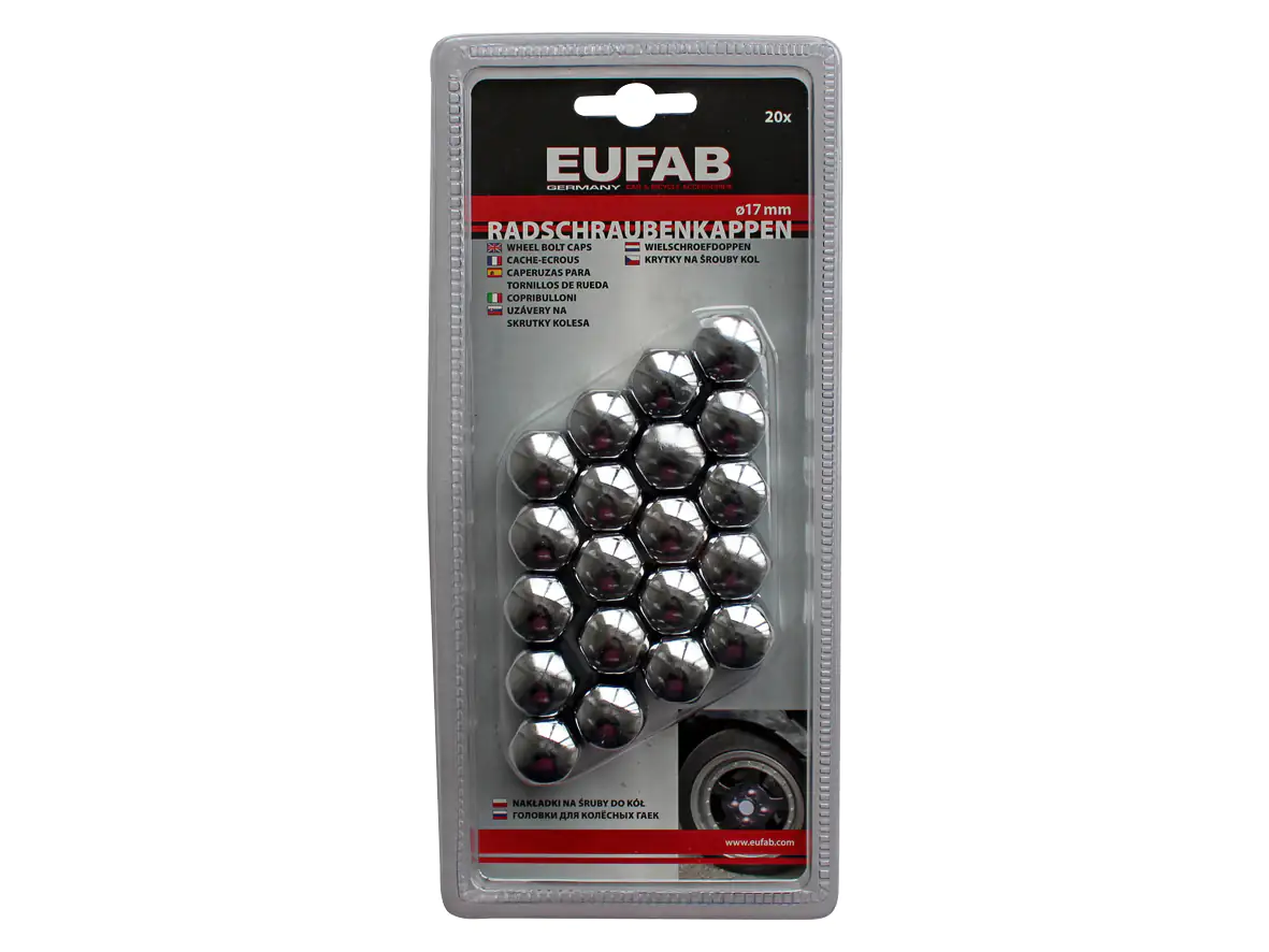 EUFAB Radschraubenkappen 17mm