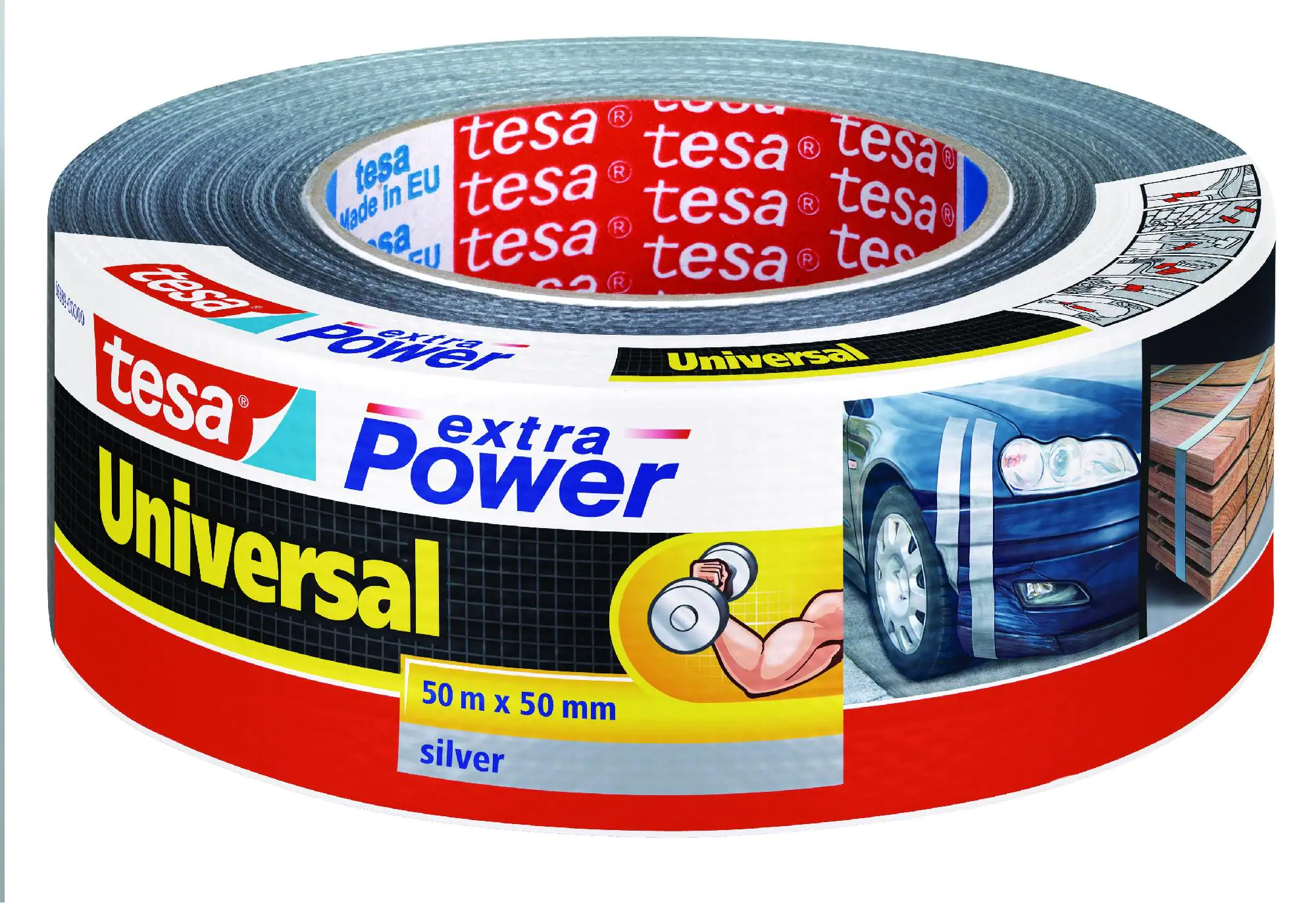 tesa Reparaturband extra Power Universal 50 m x 50 mm, grau