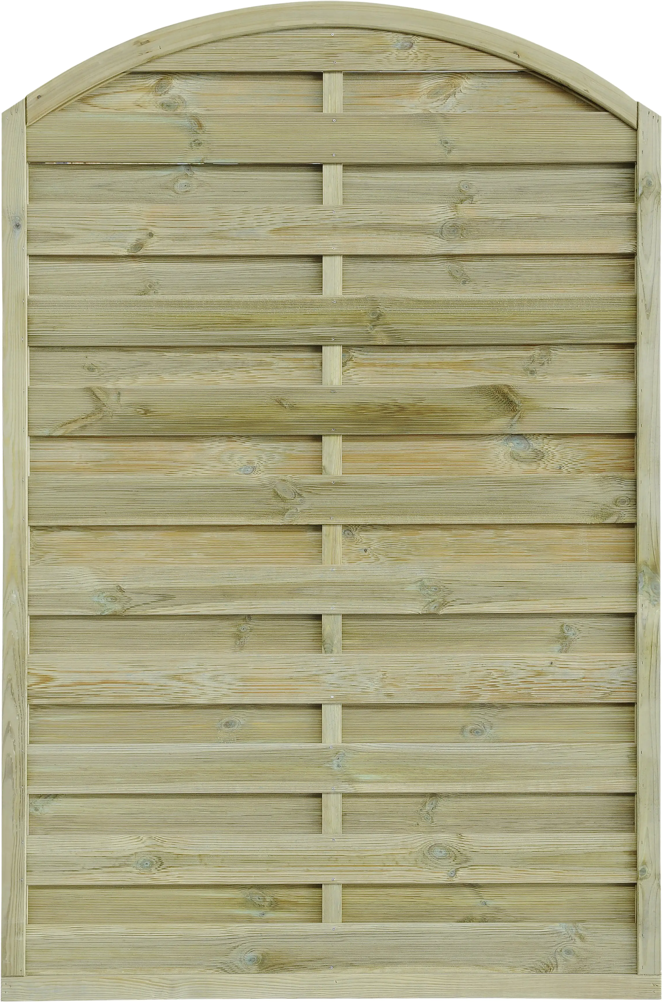 Sichtschutzzaun Rügen 120 x 180 cm, Rundbogen, kesseldruckimprägniert