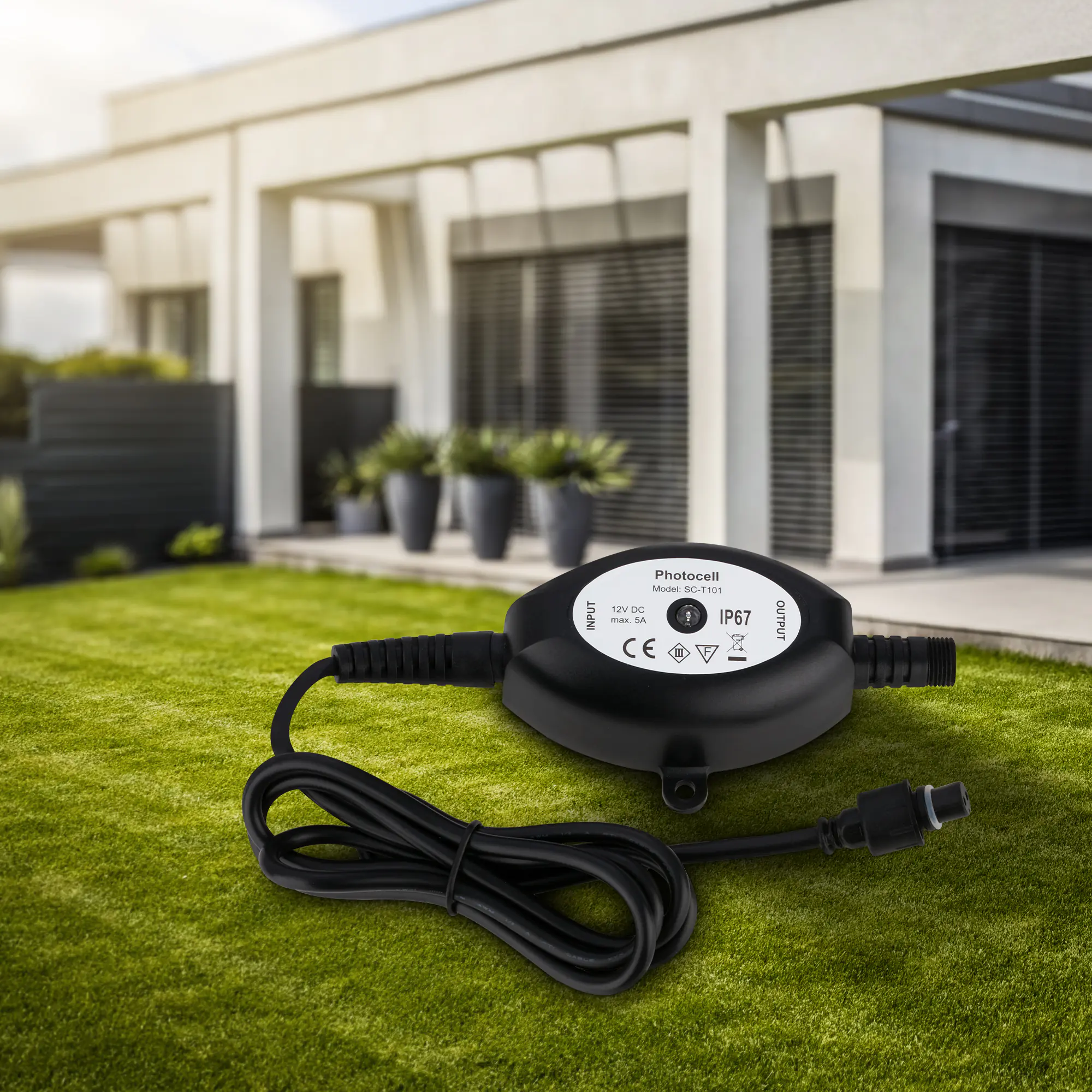 Briloner Dämmerungssensor Connect to Shine 12V schwarz, IP67