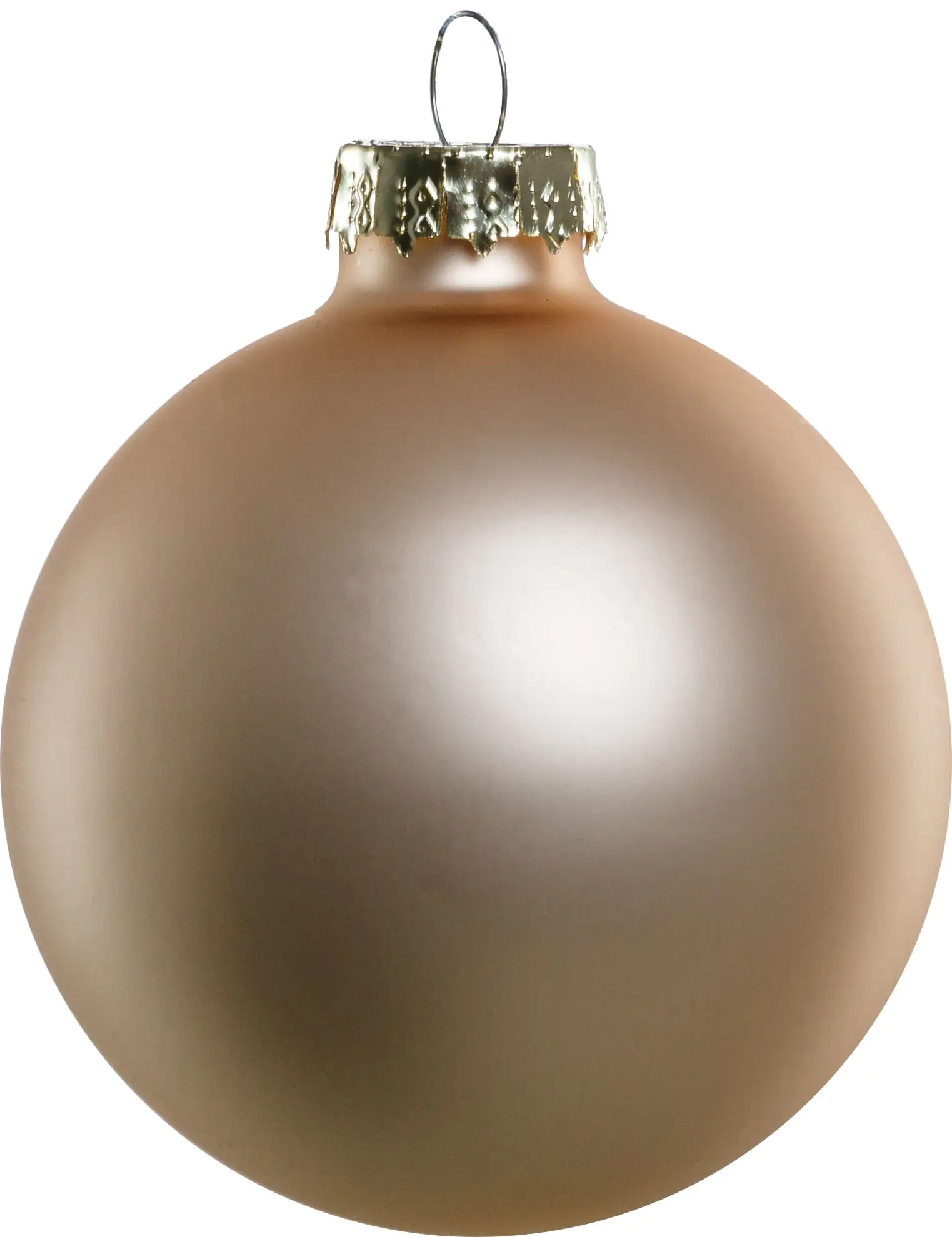 TrendLine Weihnachtskugeln aus Glas Ø 5/ 5,7/ 6,7 cm champagner 42 Stück