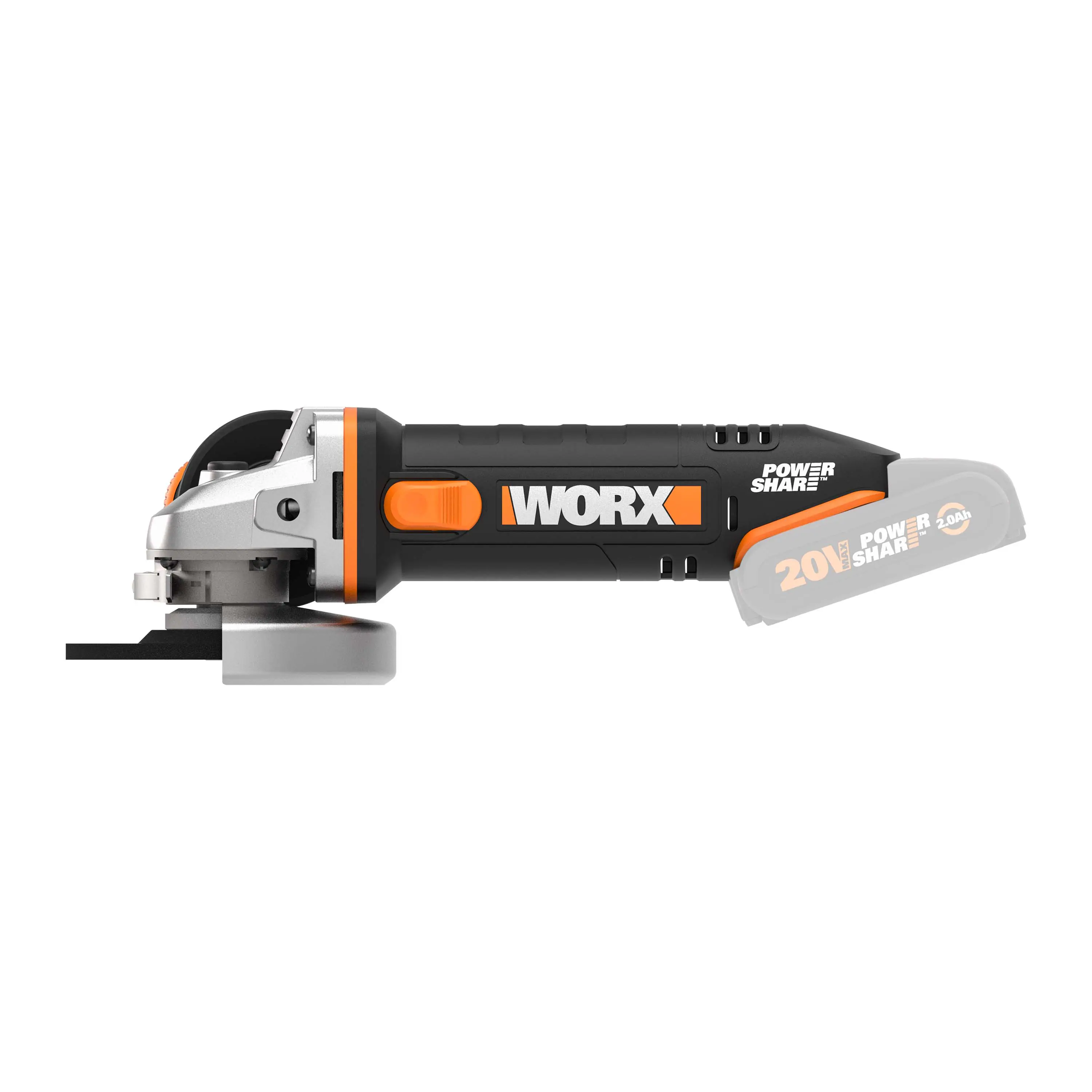 Worx Akku-Winkelschleifer WX800.9 20 V Solo