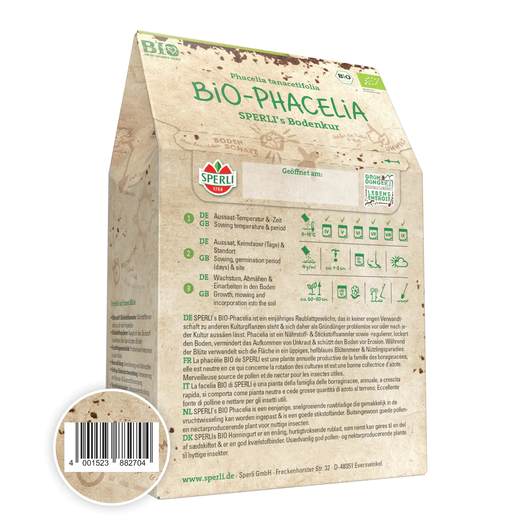 Sperli's Bodenkur Bio Phacelia 200 g