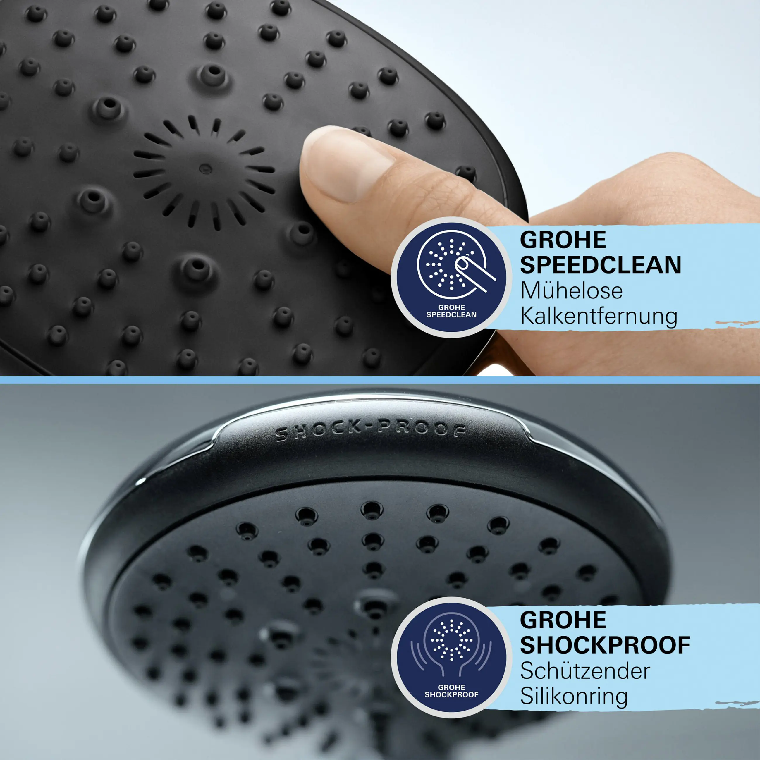 Grohe Duschsystem inkl. Umsteller Vitalio Start System 250 Flex chrom
