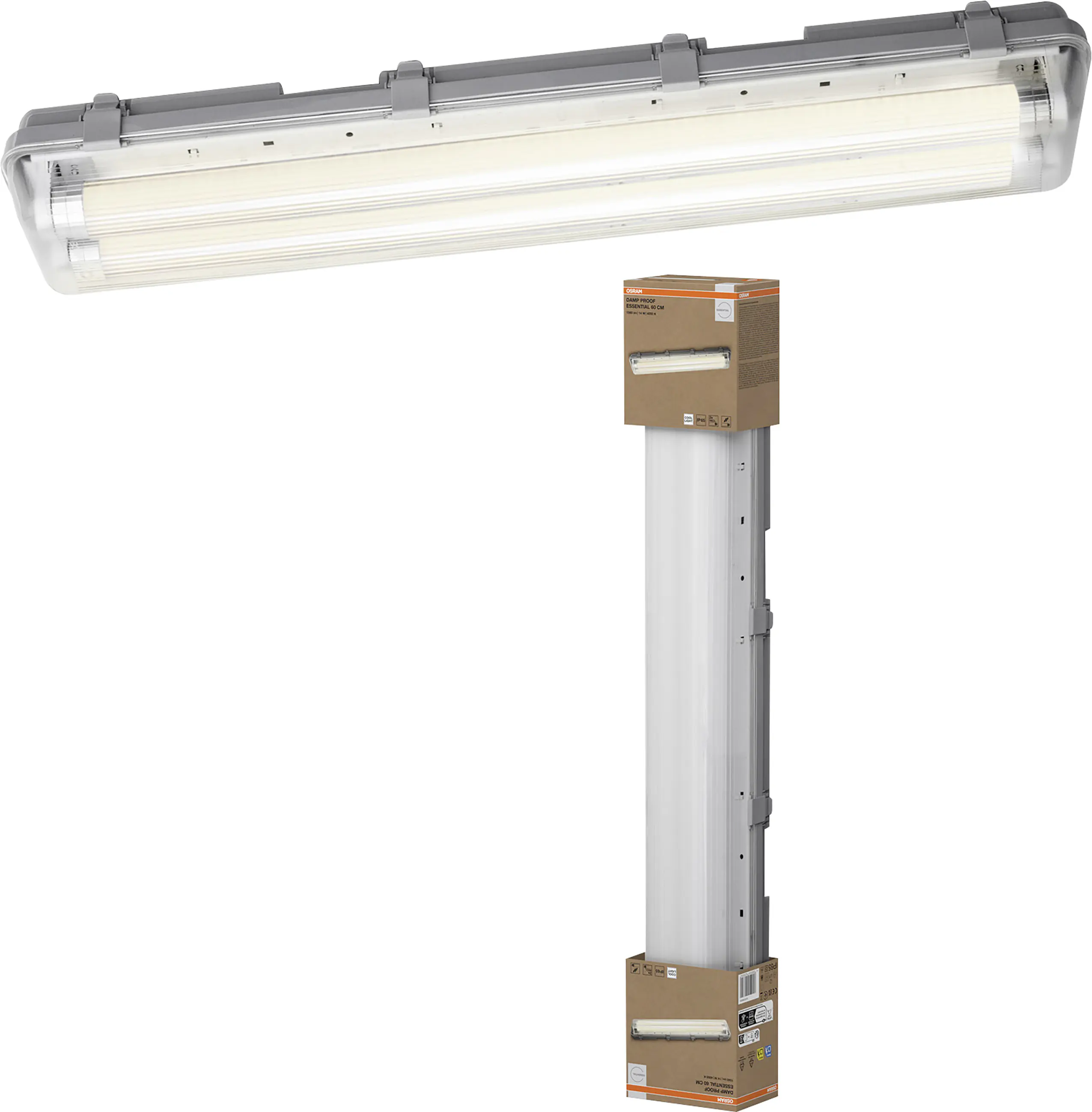 Osram Feuchtraumleuchte Damp Proof Essential 65,1 cm neutralweiß grau