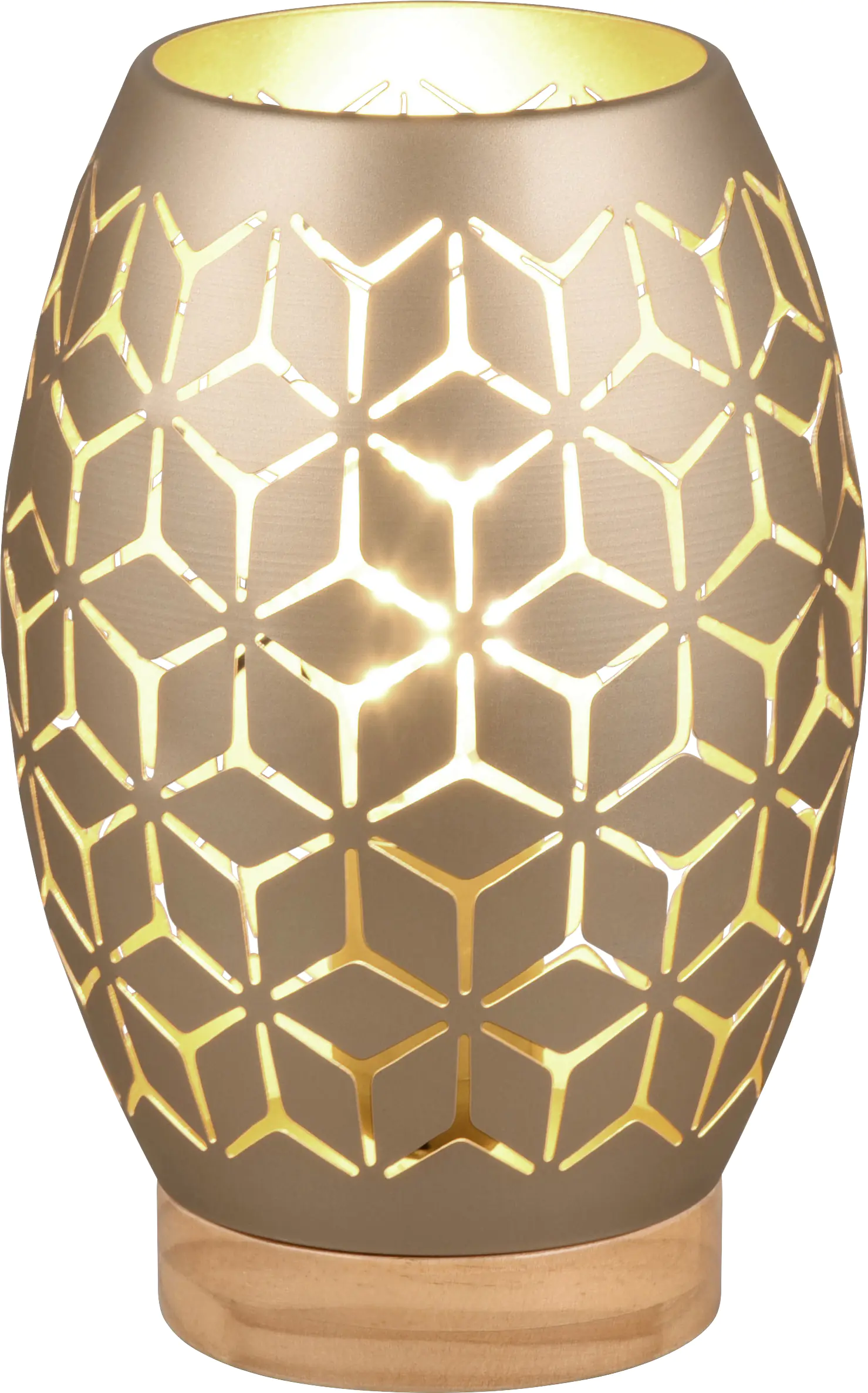 Trio Leuchten Tischlampe Bidar beige, Metall