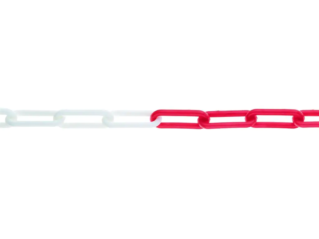 Conacord Absperrkette 6 mm rot weiß 40 mm x 9 mm, UV-beständig