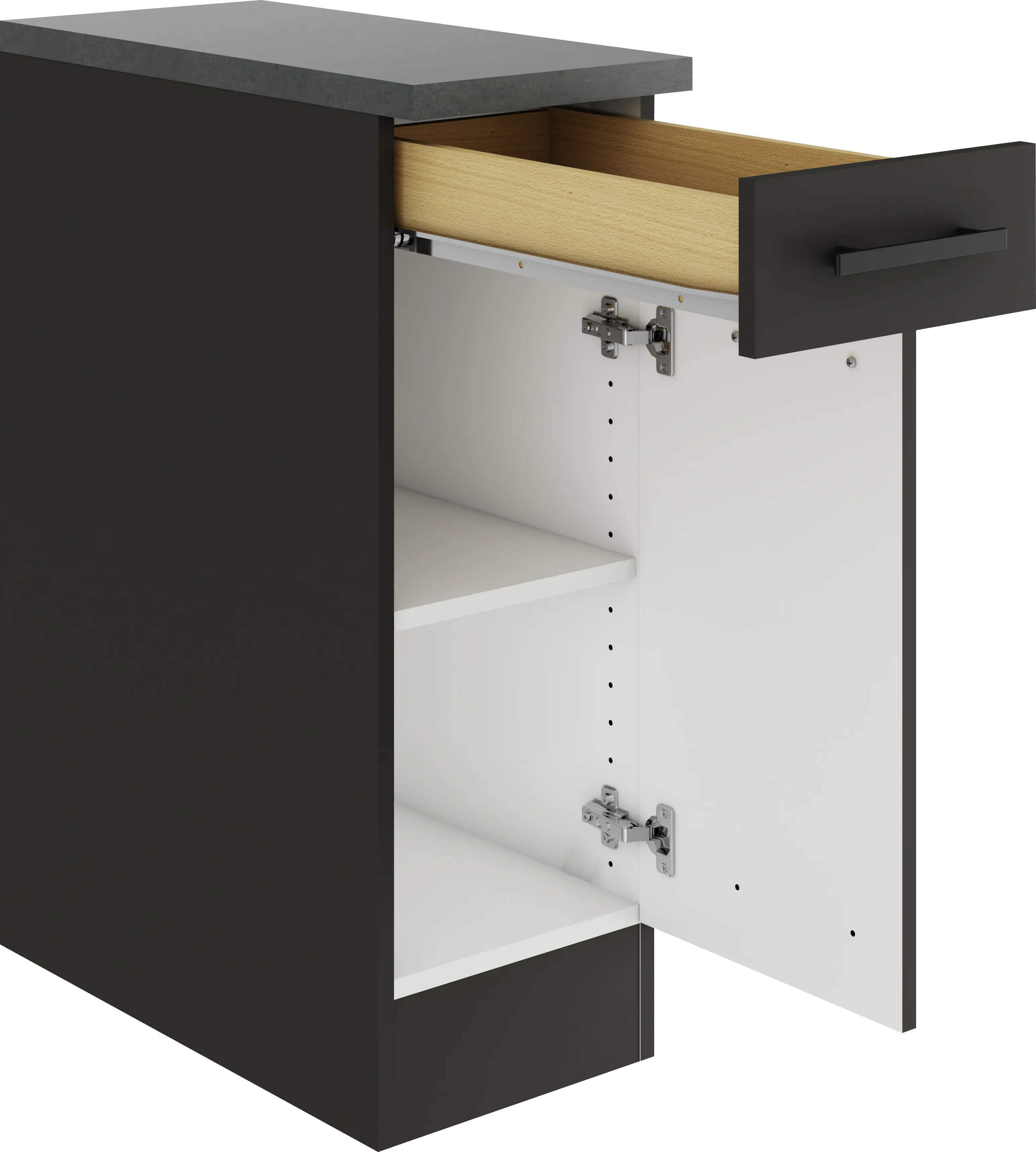 Optifit Unterschrank Madrid 420 anthrazit matt 30 cm