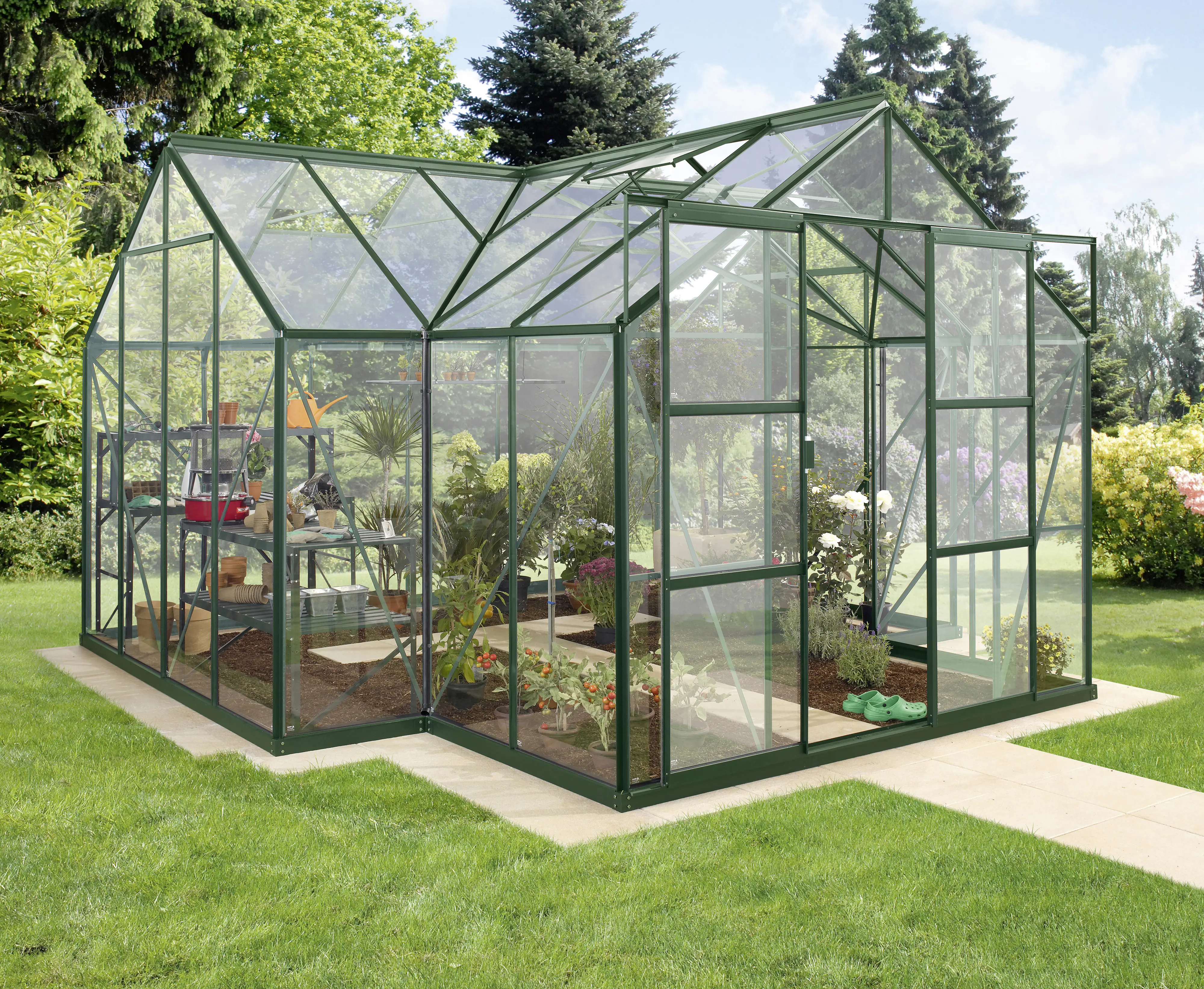 Vitavia Gewächshaus Sirona 13000 ESG 3 mm 381 x 381 cm