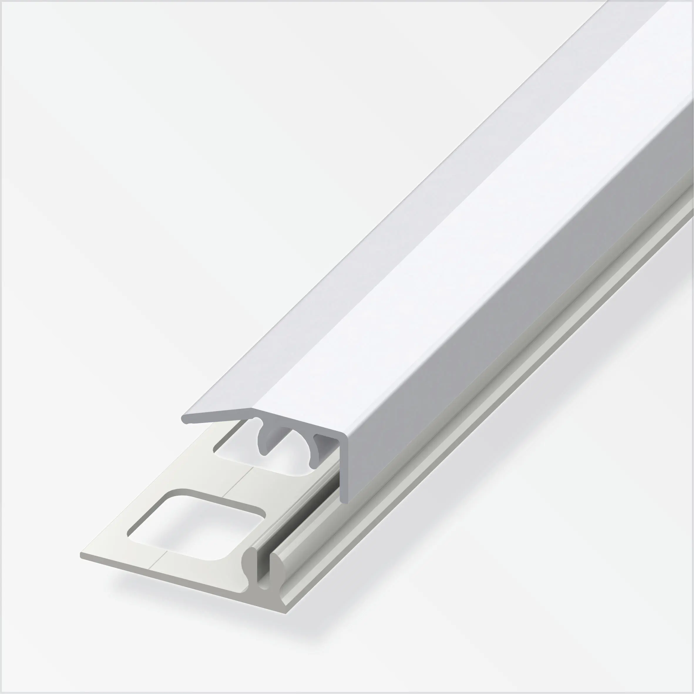 alfer Abschluss-Profil 1 m, 19.5 x 7 mm Aluminium eloxiert silber
