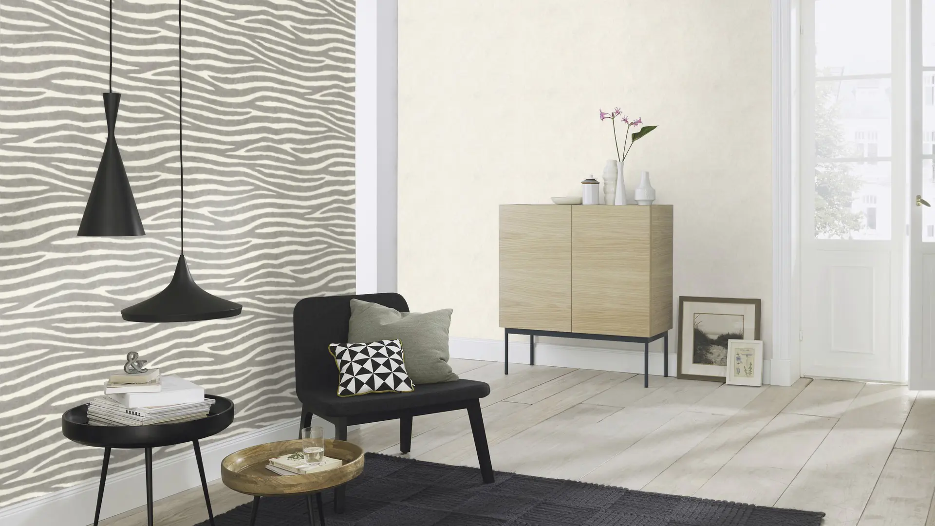 Rasch Vliestapete 423204 Creme Uni 10,05 m x 0,53 m