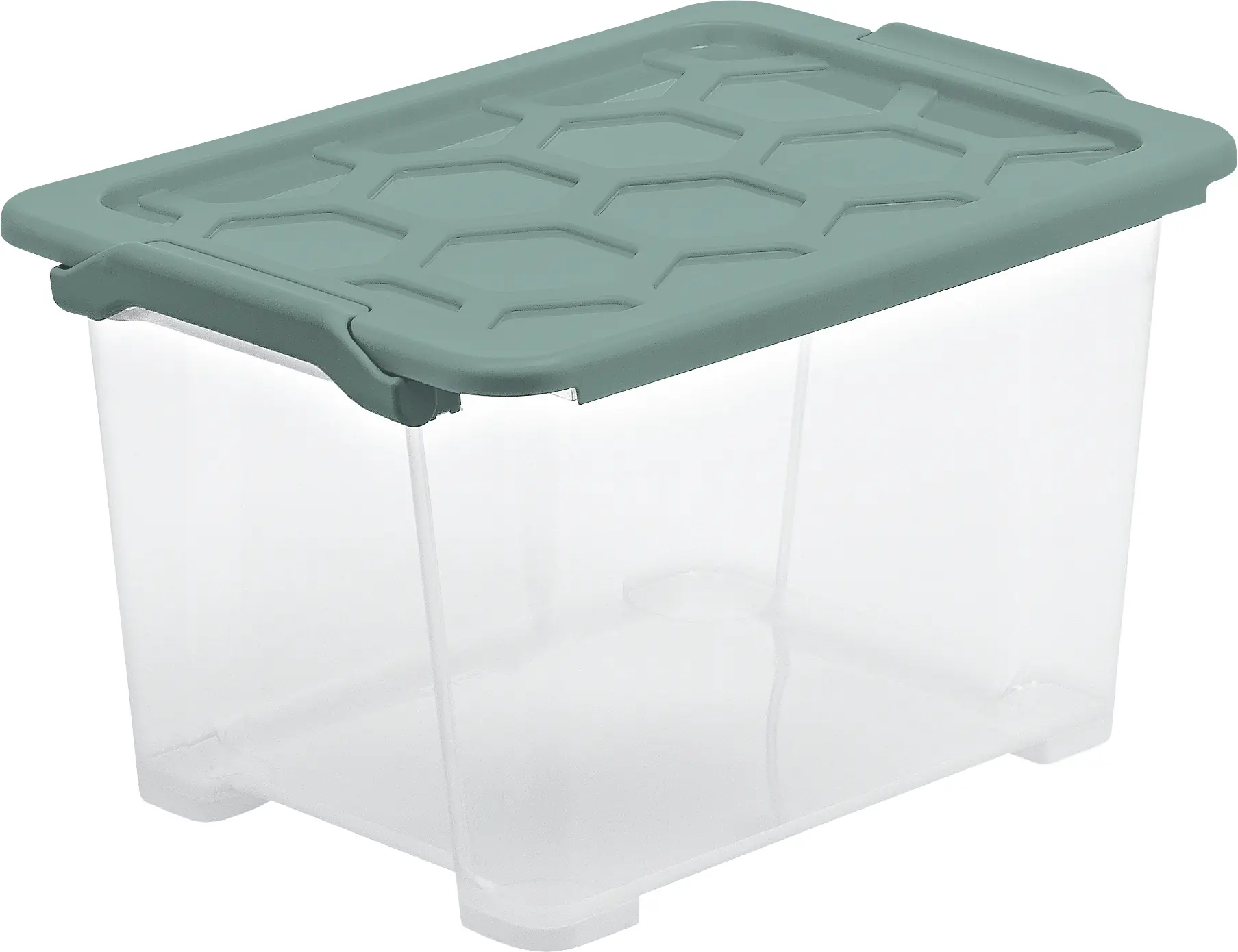 Rotho Aufbewahrungsbox Evo Safe mit Deckel 39,3 x 28,3 cm 15 L transparent