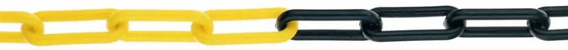 Conacord Absperrkette 6 mm schwarz-gelb 40 mm x 9 mm, UV-beständig