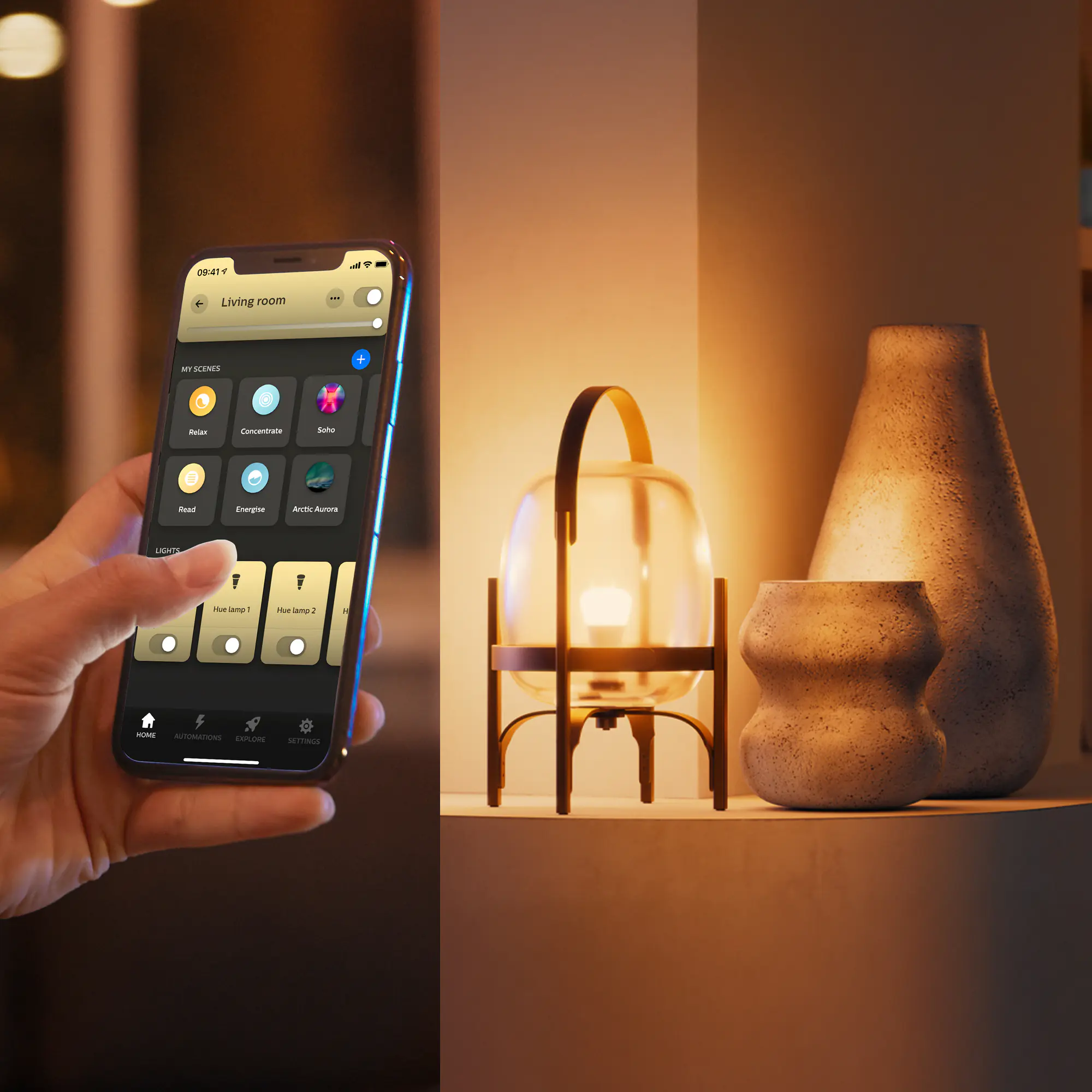 Philiph Hue Smart LED Leuchtmittel 11,8 W E27 warmweiß-kühlweiß dimmbar 