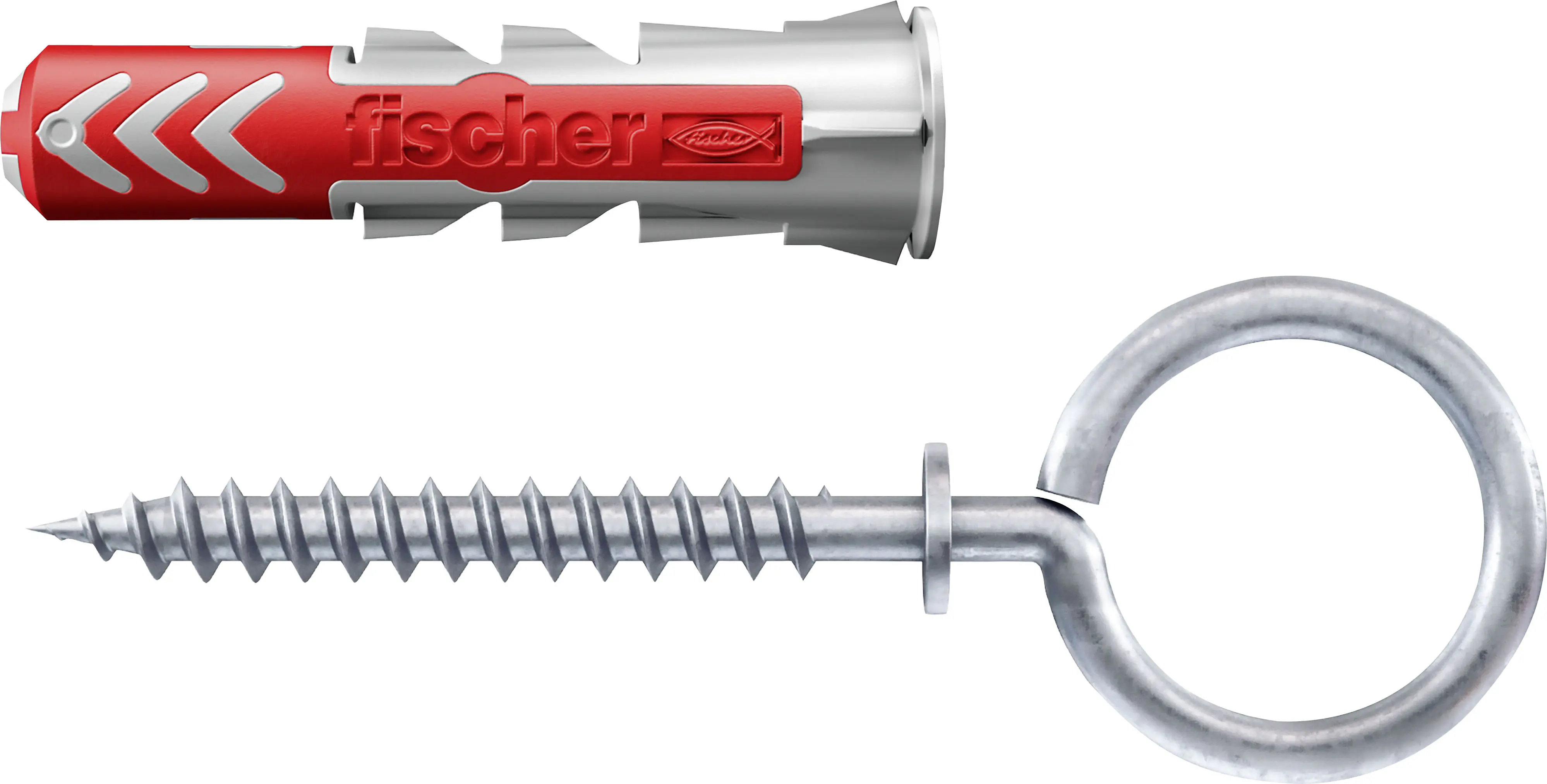 Fischer Dübel-Set DuoPower OH 6 x 30 mm mit Ösenhaken - 4 Stück