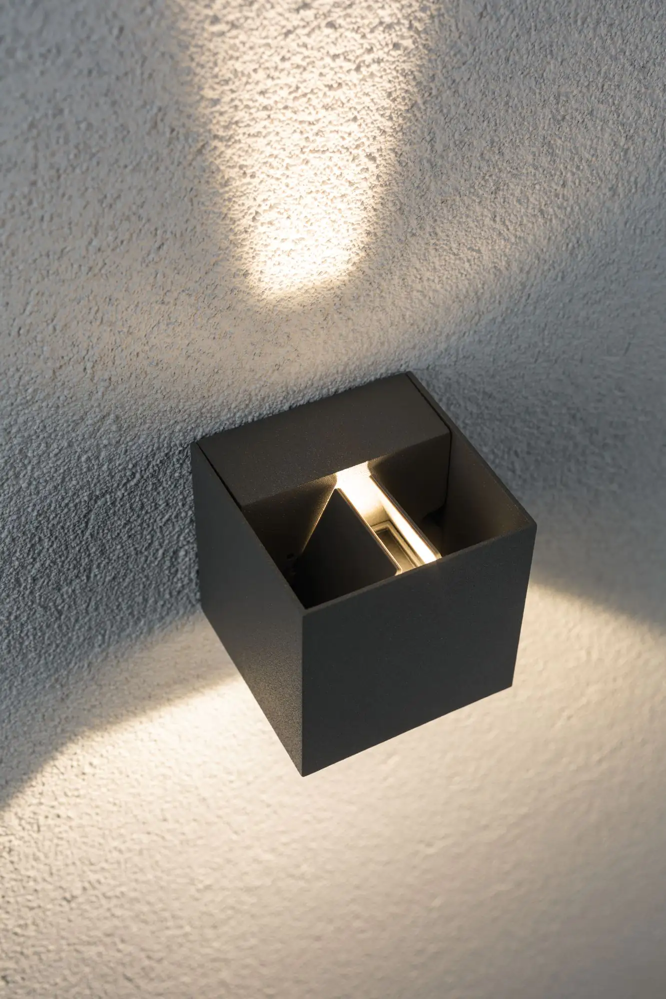 Paulmann Special Line LED Außen-Wandleuchte Cybo grau 8 x 8 cm Up & Down