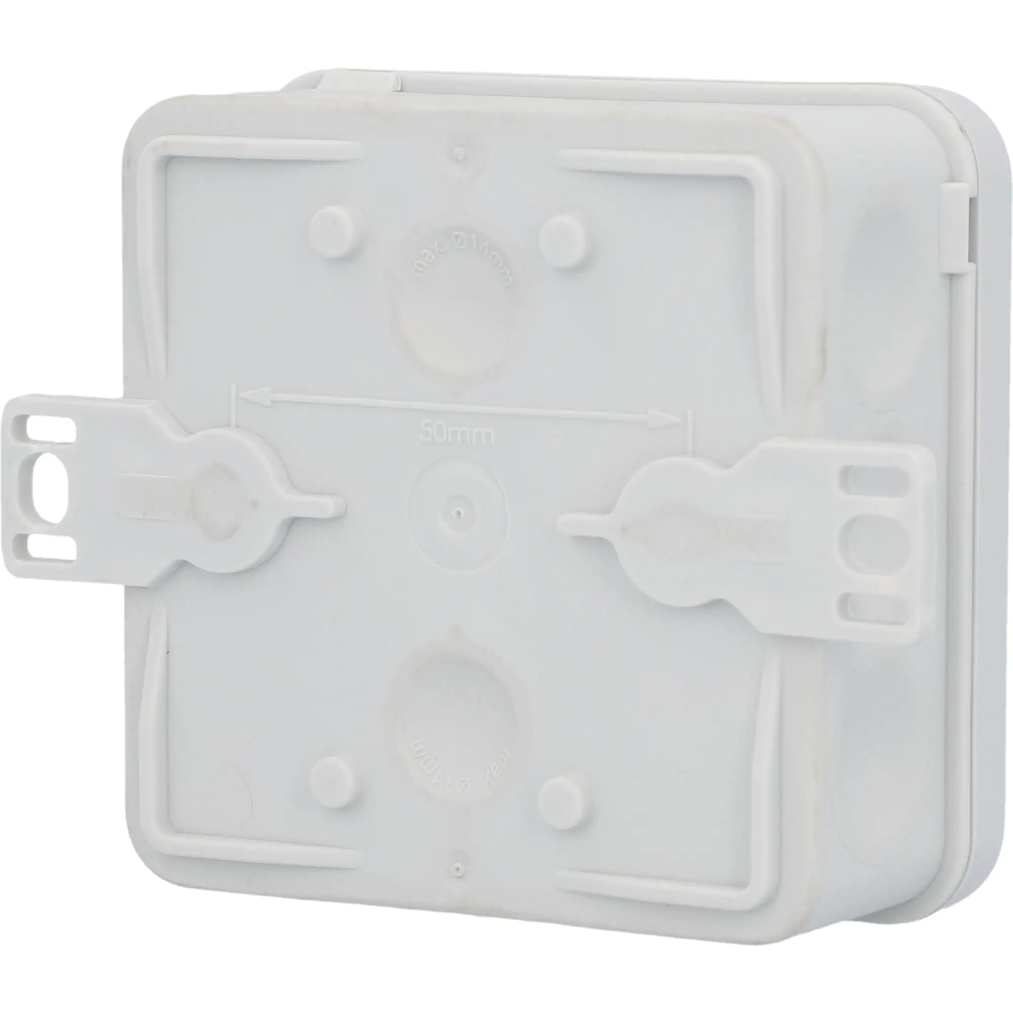 Aufputz-Abzweigkasten IP55 mit Membran 80x80x37mm grau