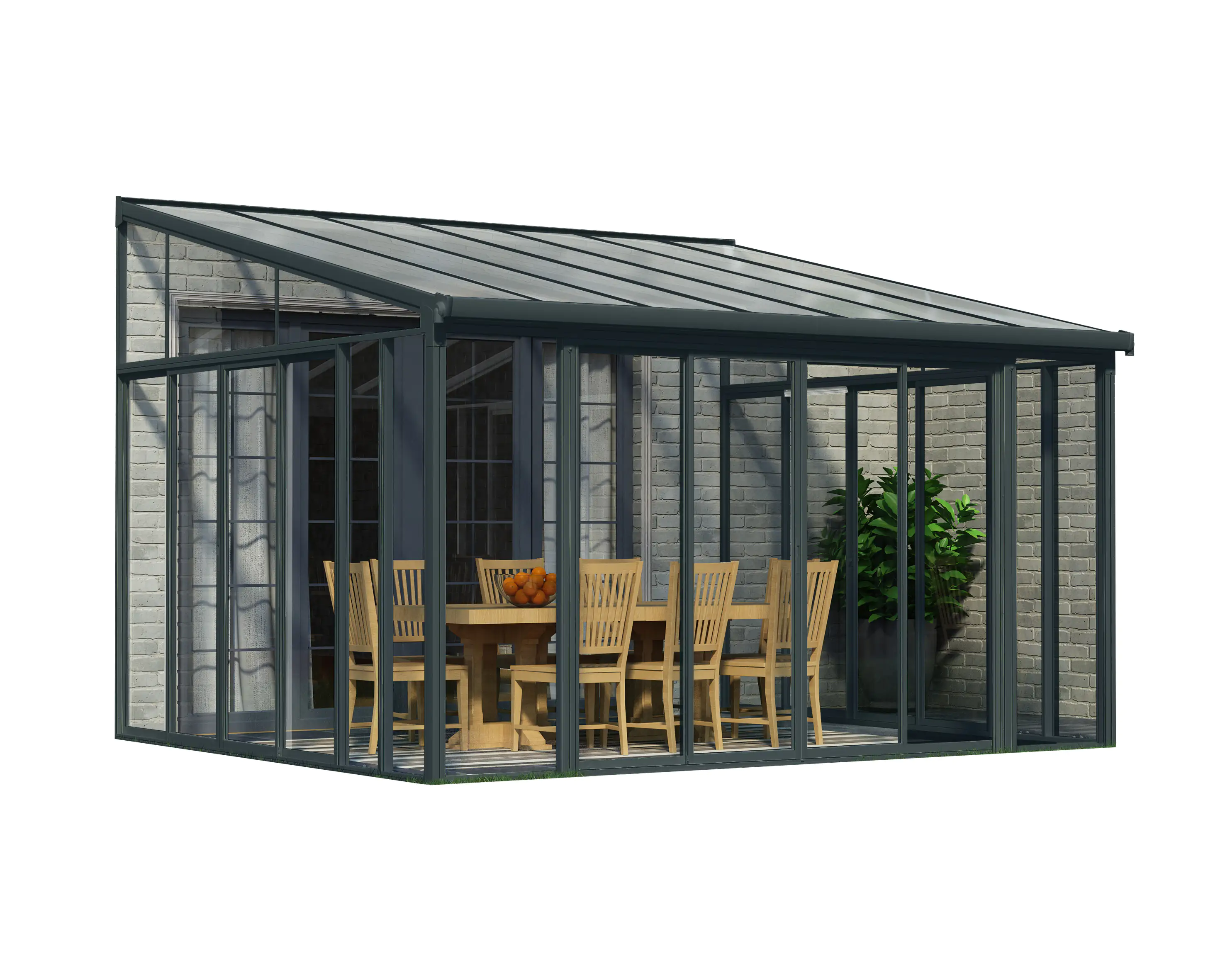 Canopia Wintergarten SanRemo 4x4.35 435 x 380-385 x 285-310 cm (BxTxH)