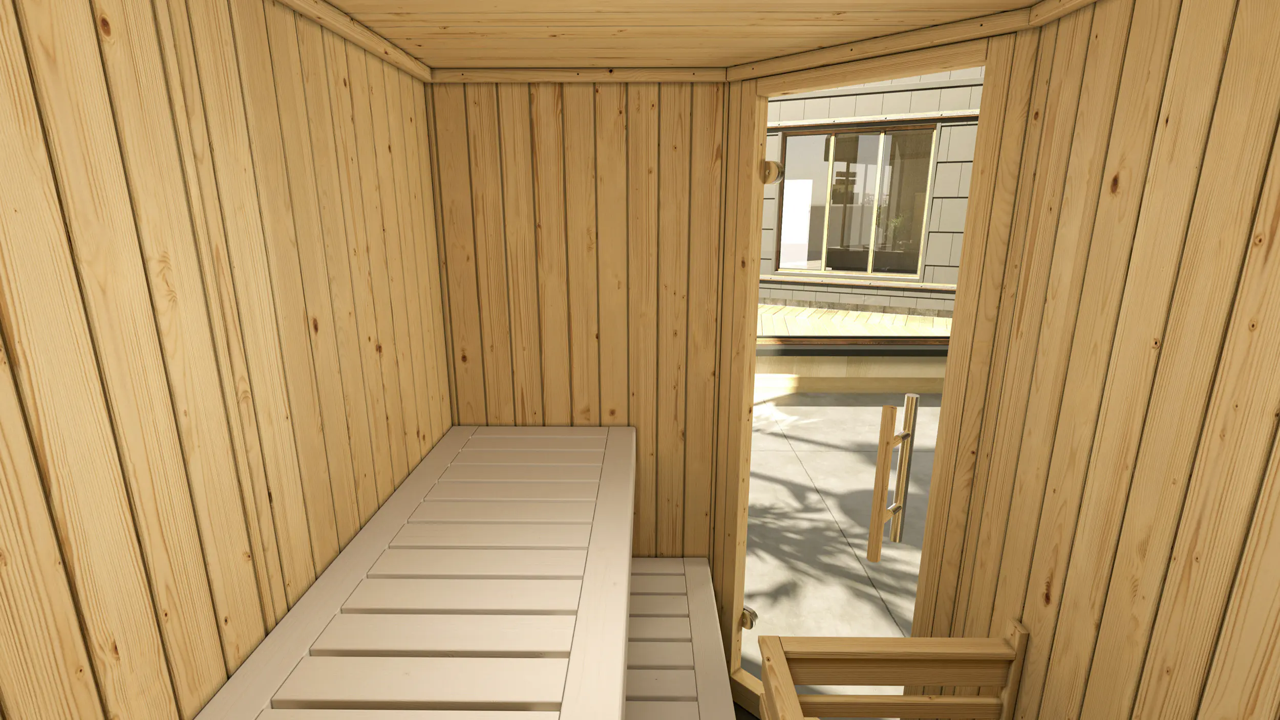 Weka Sauna Varberg 1 mit Glastür 2,73 m²