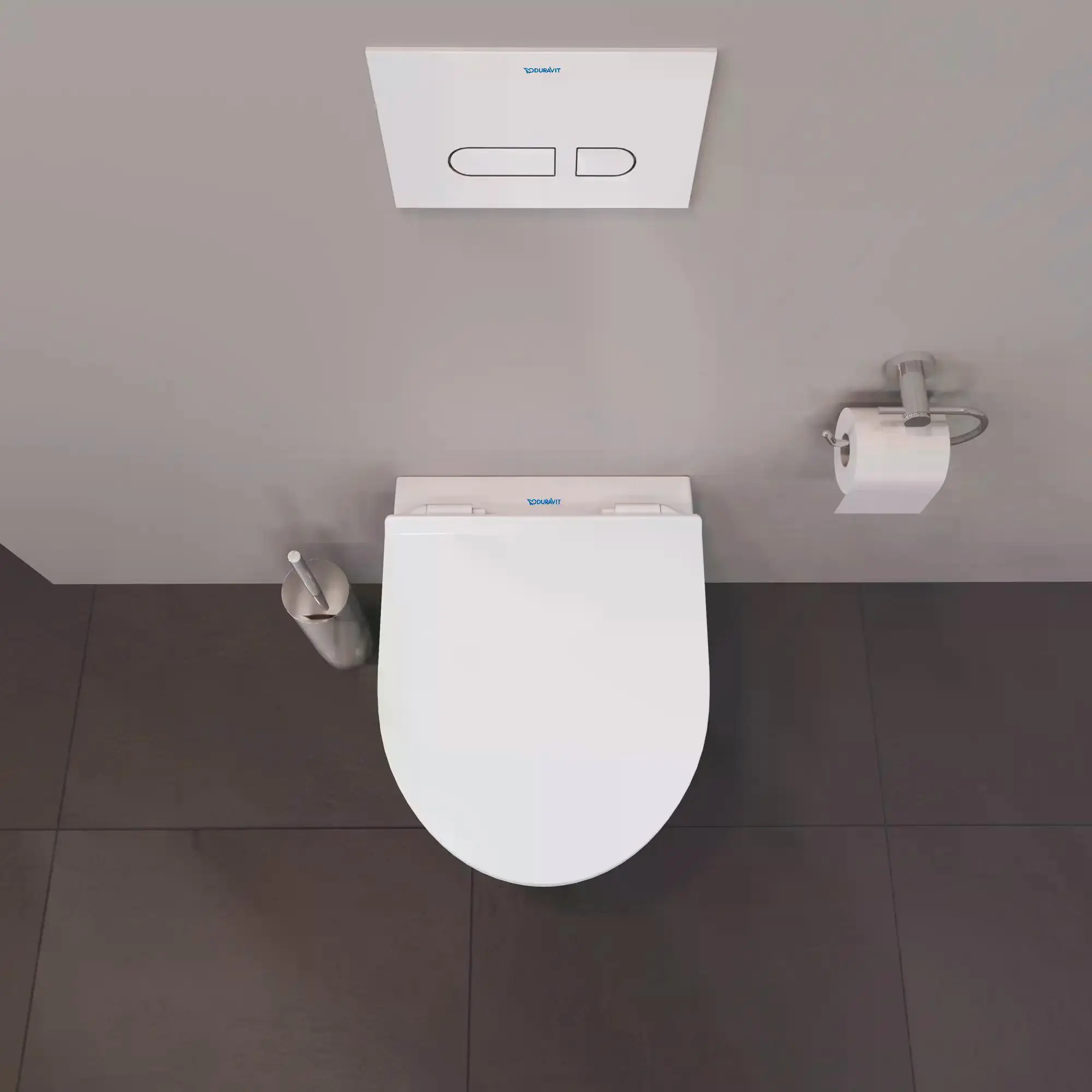 Duravit Wand WC spülrandlos DuraStyle Basic Tiefspüler weiß inkl. WC Sitz