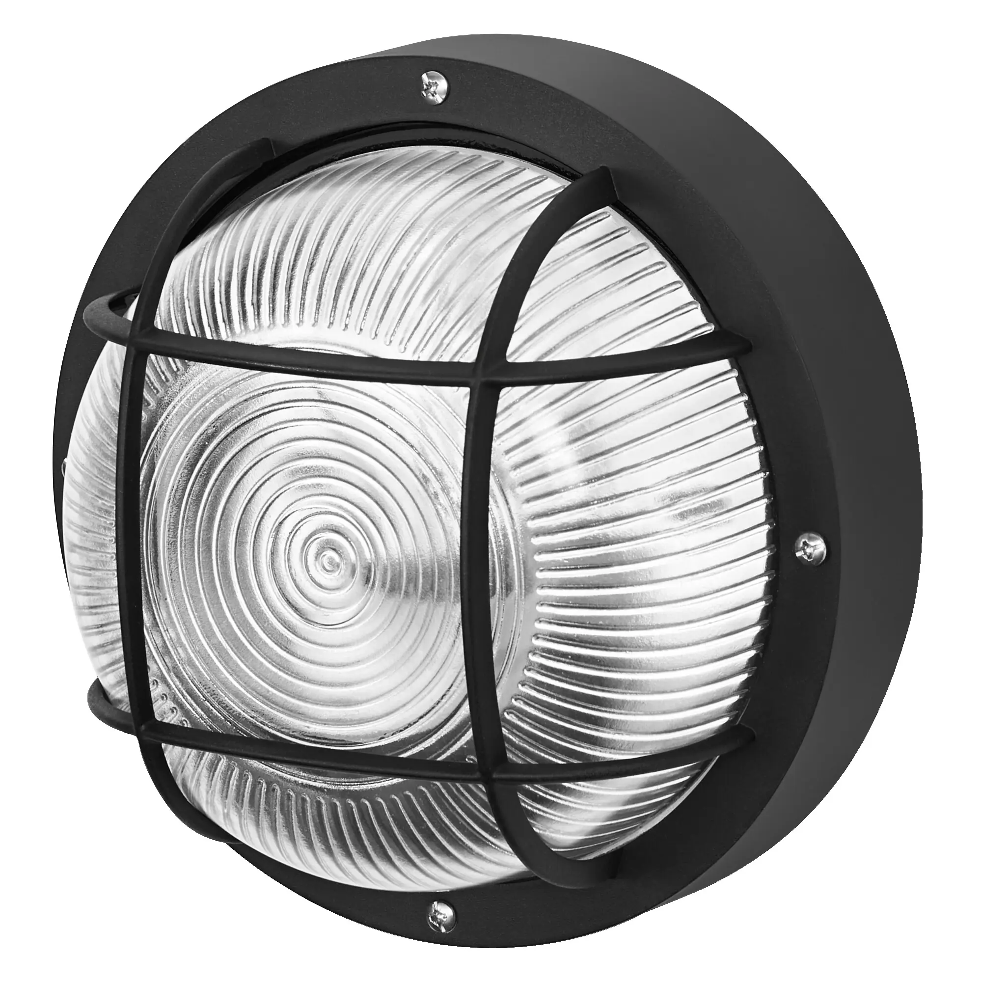 Osram LED Wandleuchte Bulkhead Essential Round E27 schwarz