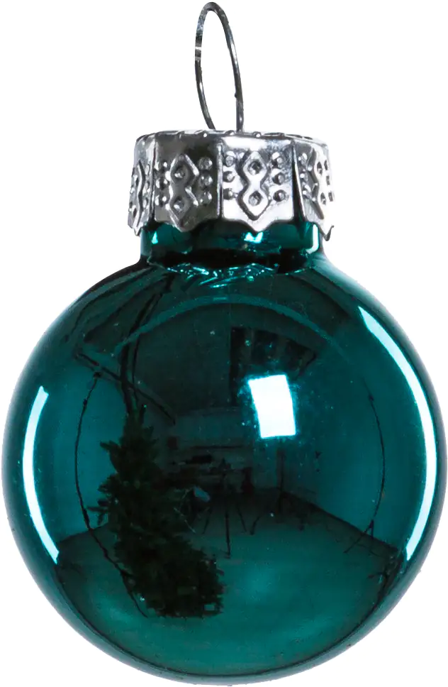 TrendLine Mini-Christbaumkugeln aus Glas Ø 2,5 cm gold-blau 100 Stück