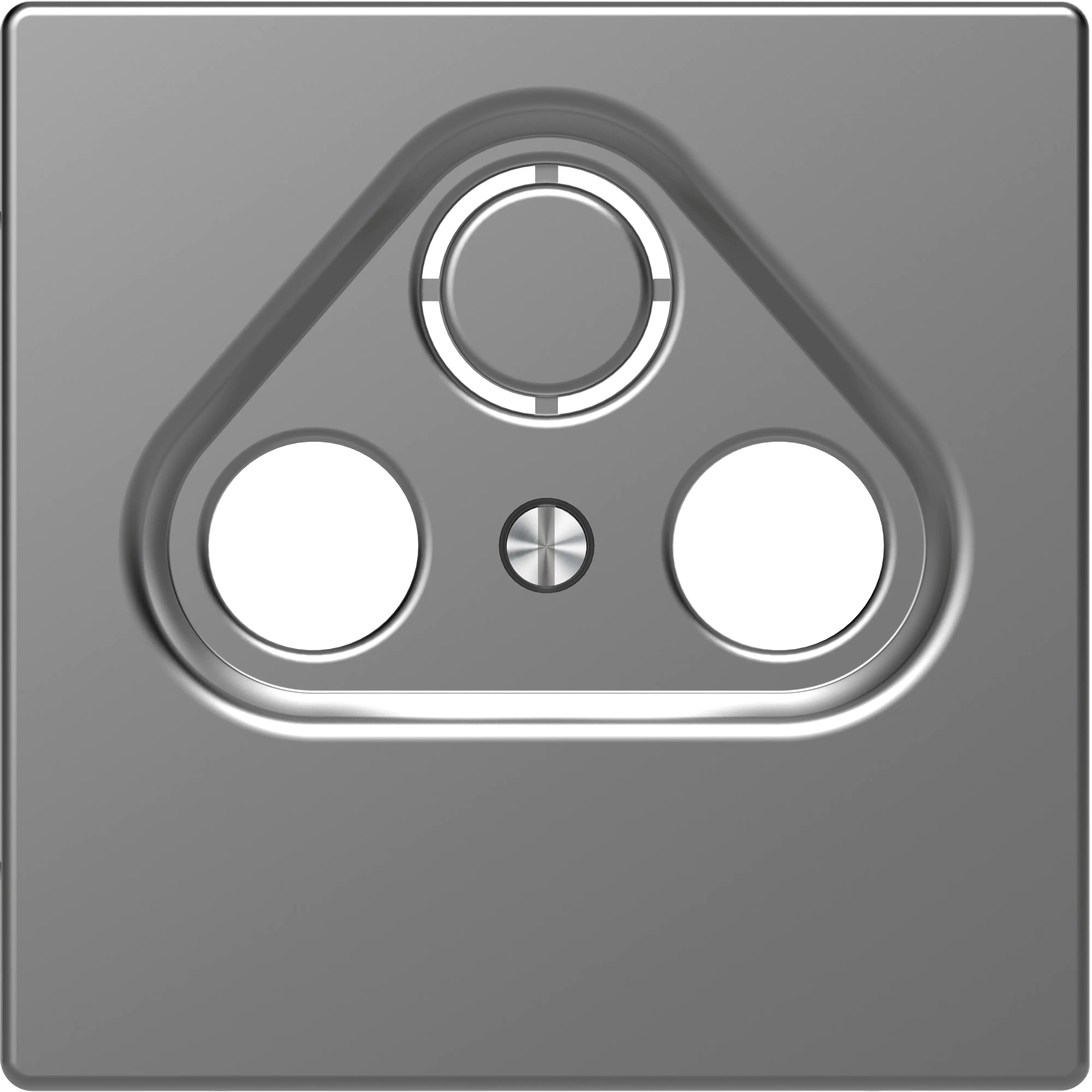 Merten Sat-Abdeckung Serie Design, edelstahl, MEG4123-6036