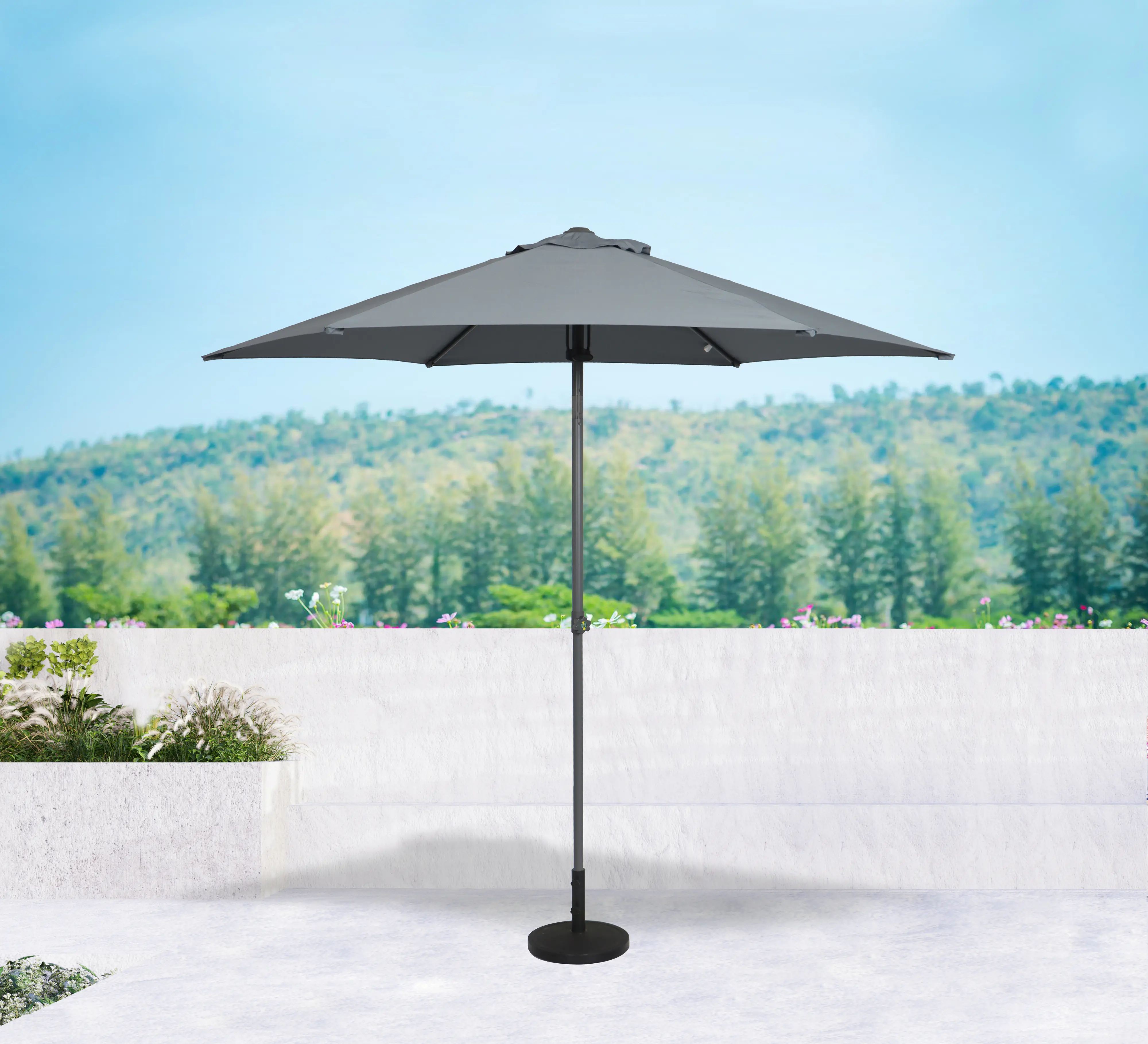 Primaster Sonnenschirm Florida anthrazit Ø 250 cm