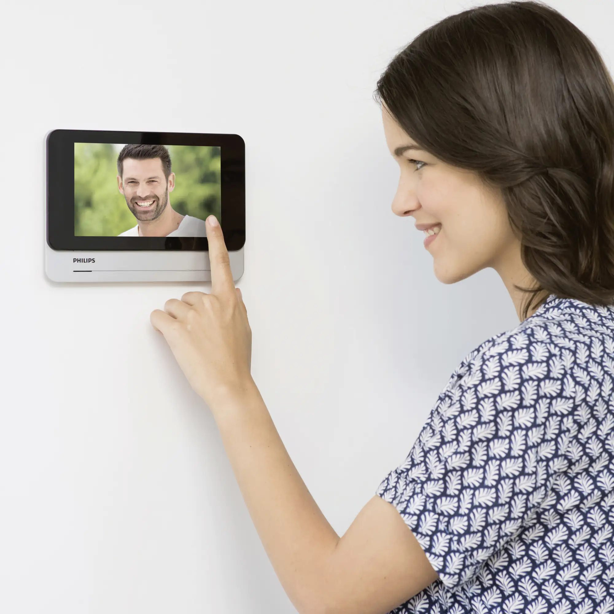 Philips Türsprechanlage WelcomeEye Wireless Video-Türsprechanlage, 7 Zoll Touchscreen