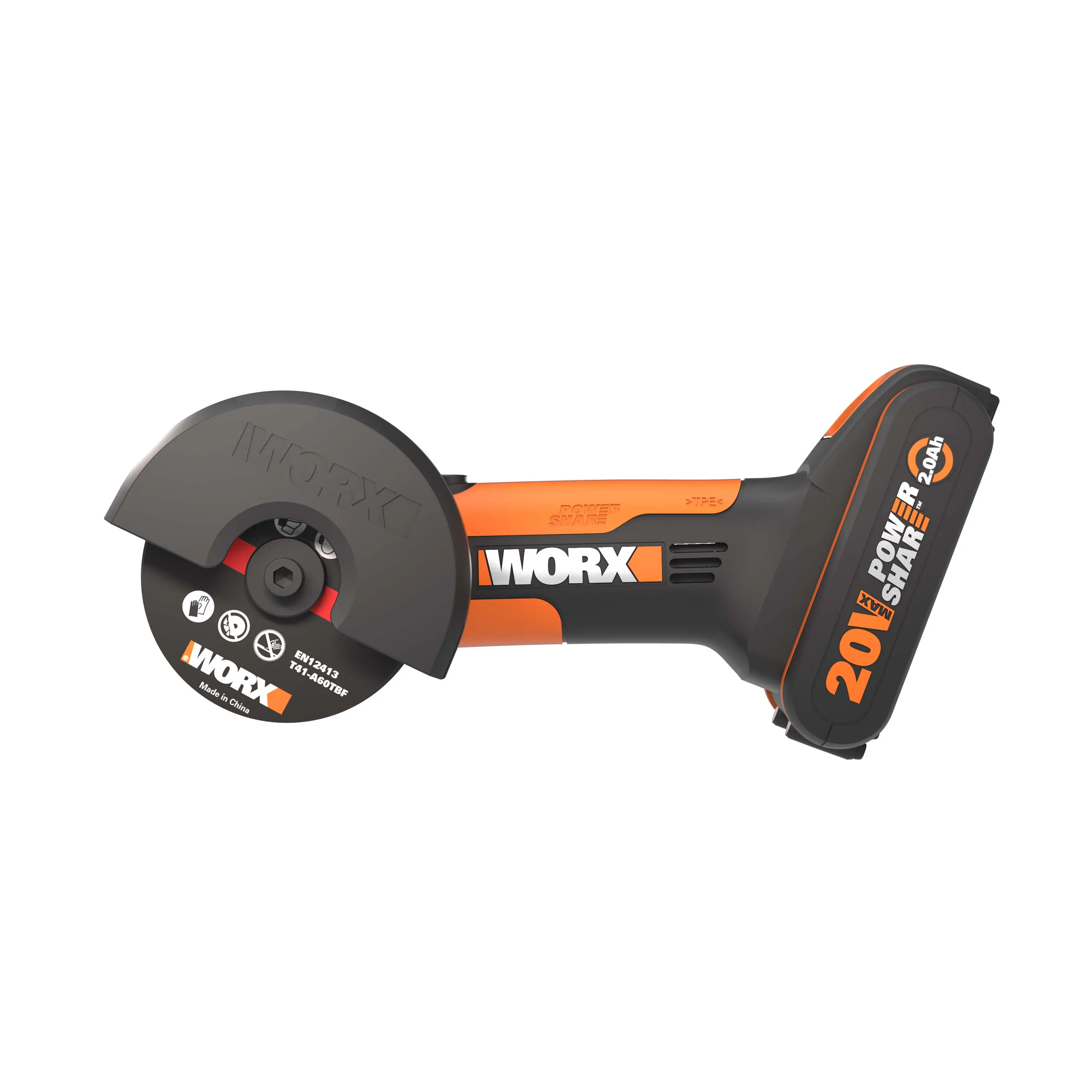 Worx Mini Akku-Winkelschleifer Chopper WX801 20 V inkl. Akku 2 Ah & Ladegerät