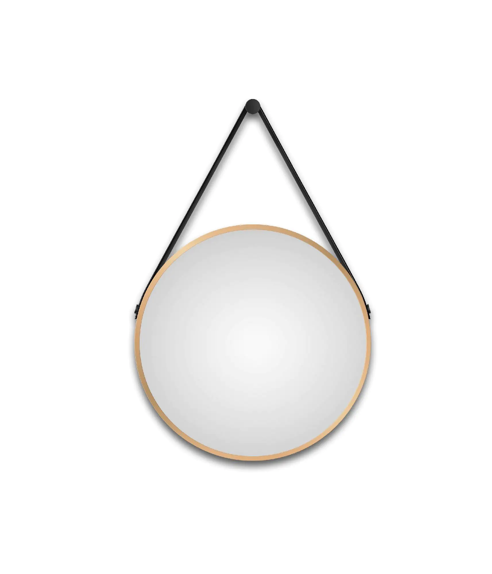DSK LED Lichtspiegel Silver Barbier Ø 50 cm gold