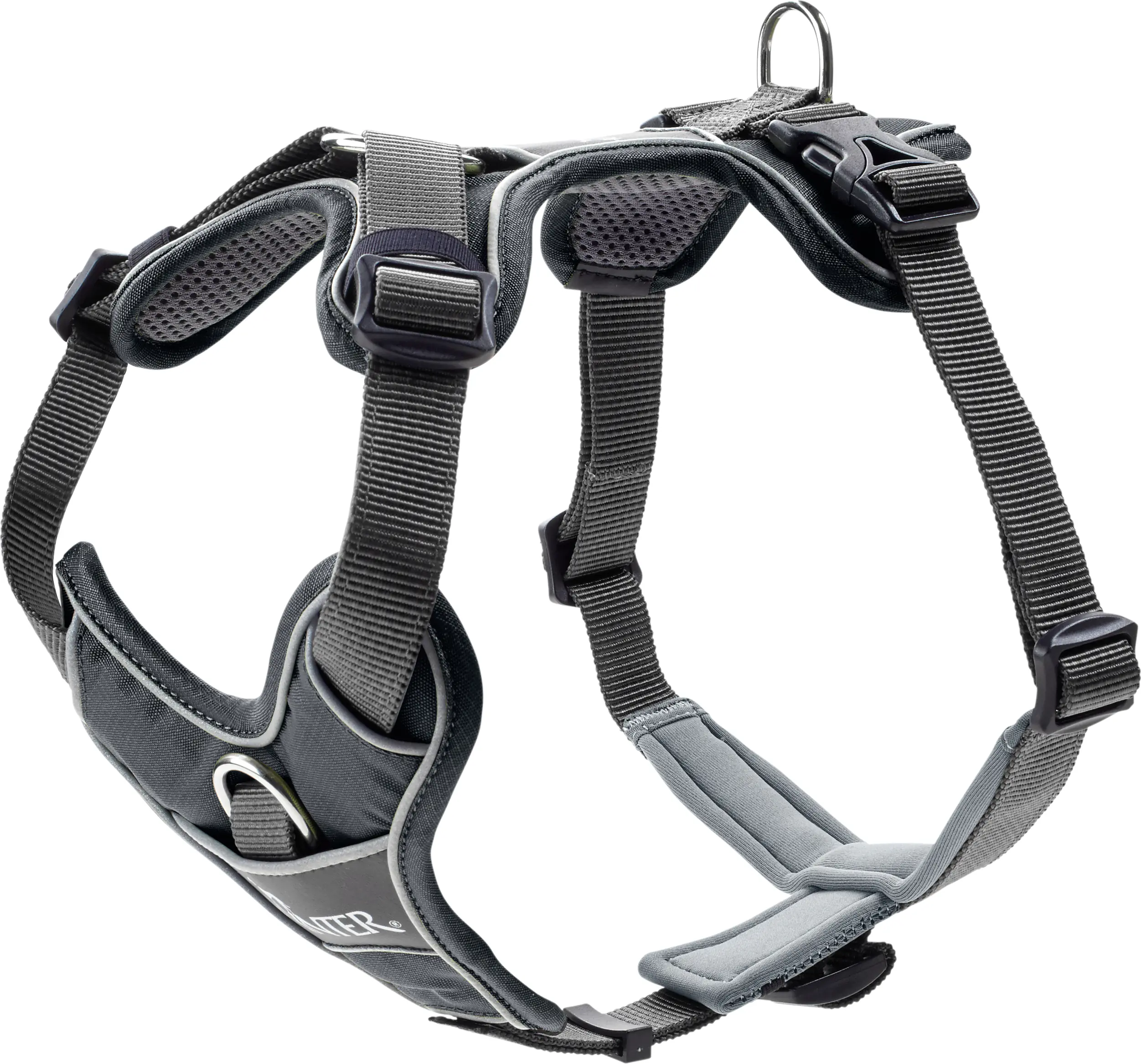Hunter Hundegeschirr Divo L grau/grau