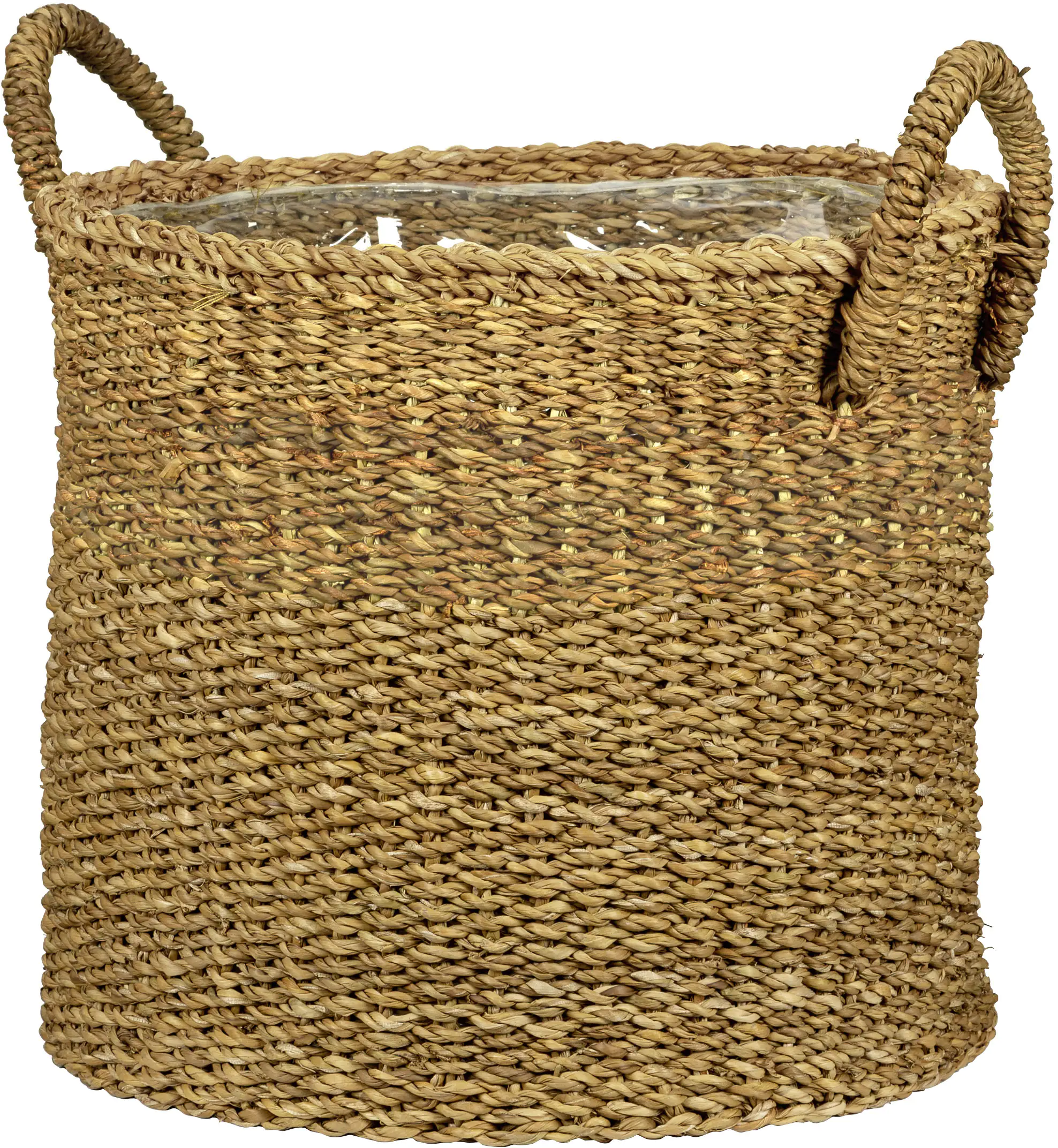 Scheurich Blumentopf Ø 28 cm Seegras natur mit zwei Griffen