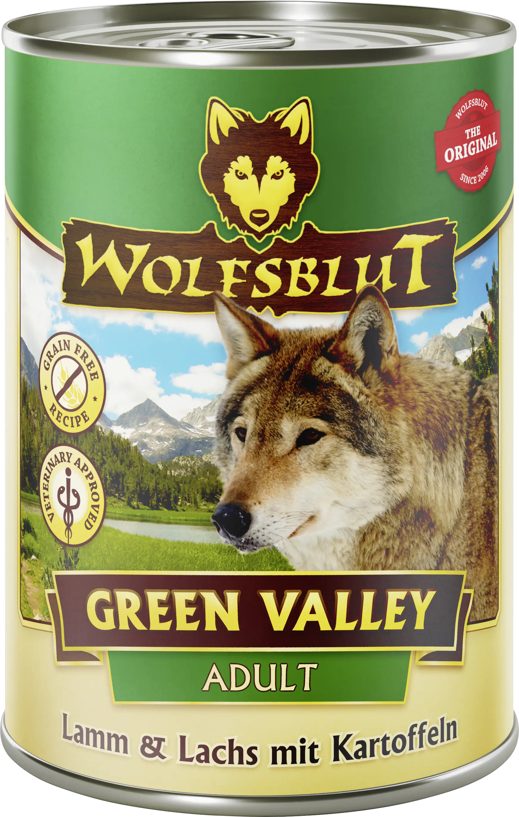 Wolfsblut Green Valley Hundenassfutter Adult getreidefrei 395 g Lamm & Lachs