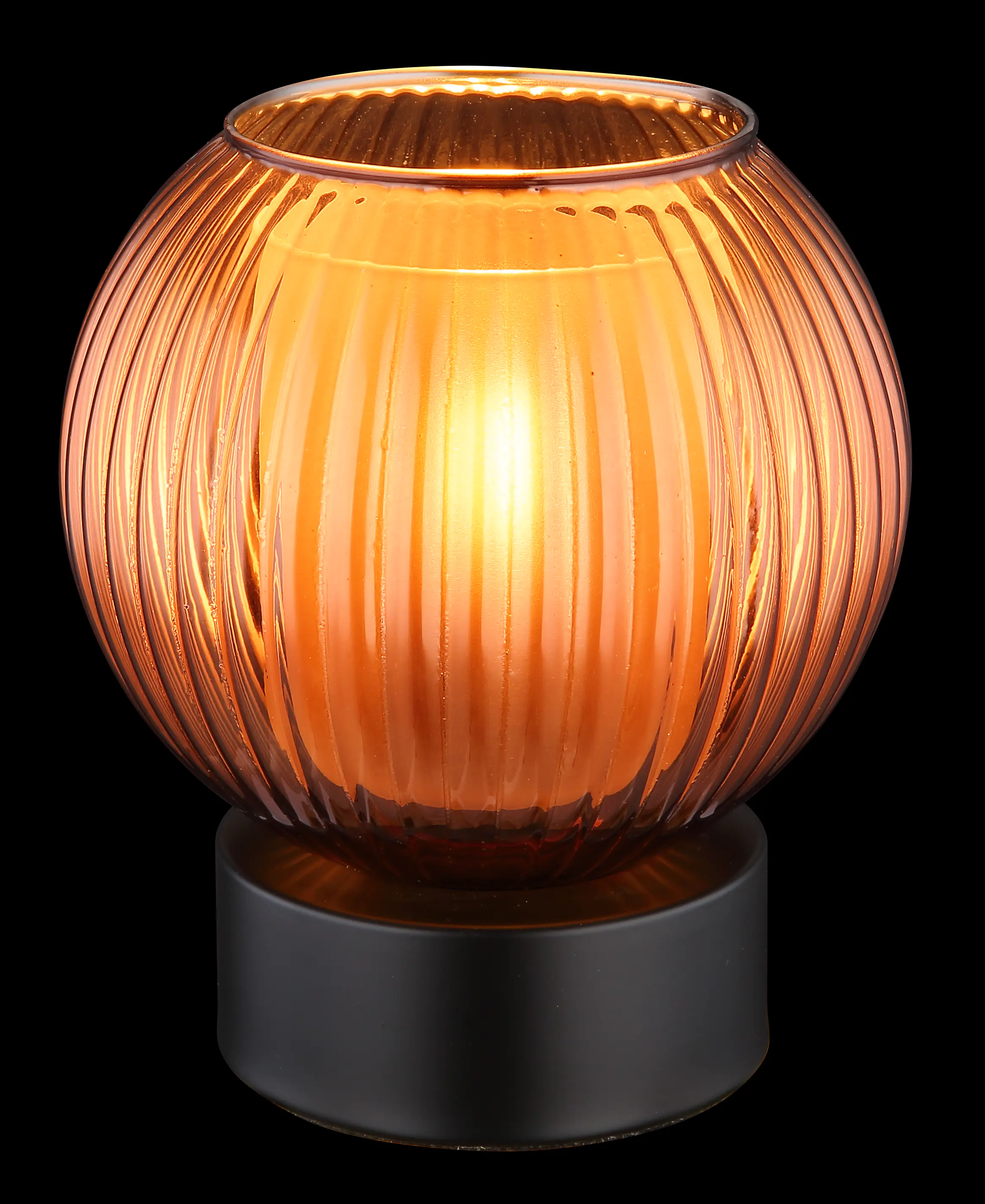 Globo Tischleuchte Zumba schwarz bronze 17 x 15 cm