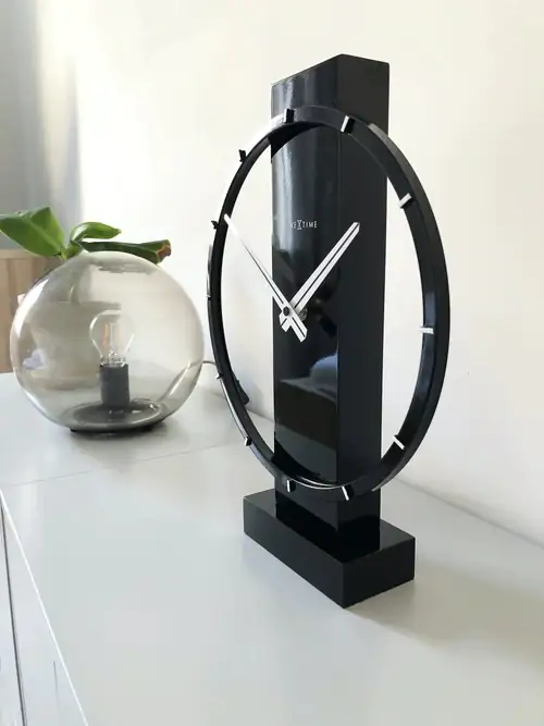 Nextime Tisch- Wanduhr Carl Small 34 x 27 cm schwarz