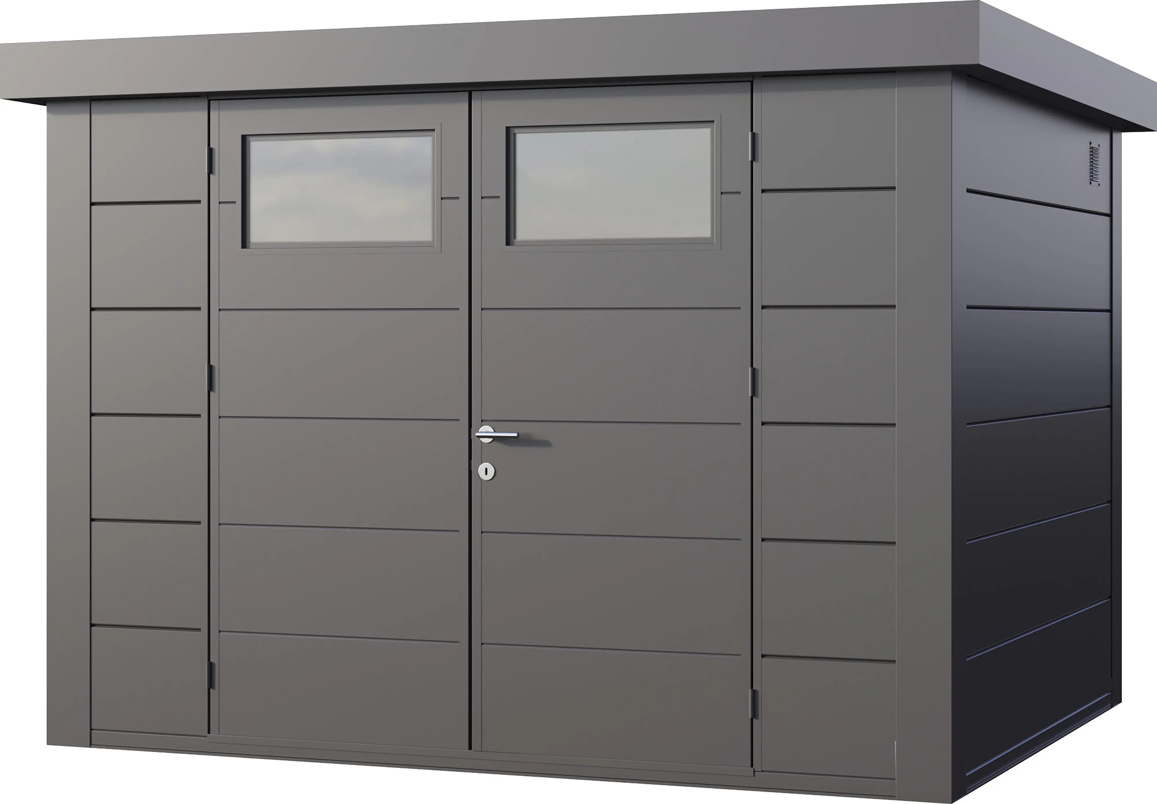 Telluria Gerätehaus Classico 3024 granitgrau 298 x 238 cm