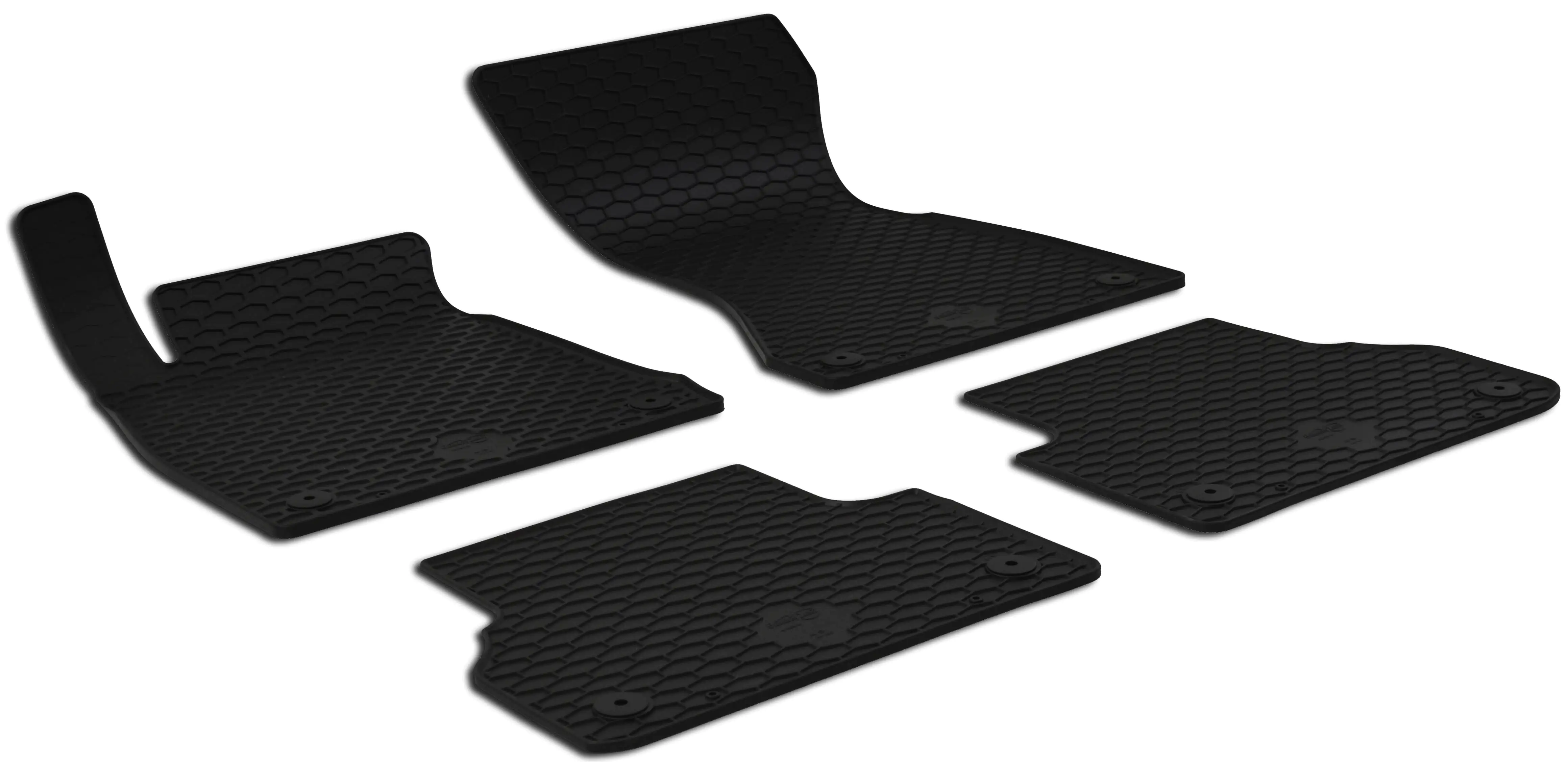 Walser Passform Fußmatten Gummi RubberLine für Audi A4 05/2015-Heute; A5  4-teilig
